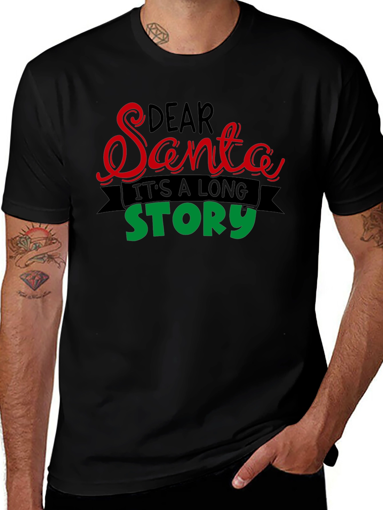 Dear Santa Its a Long Story T-Shirt