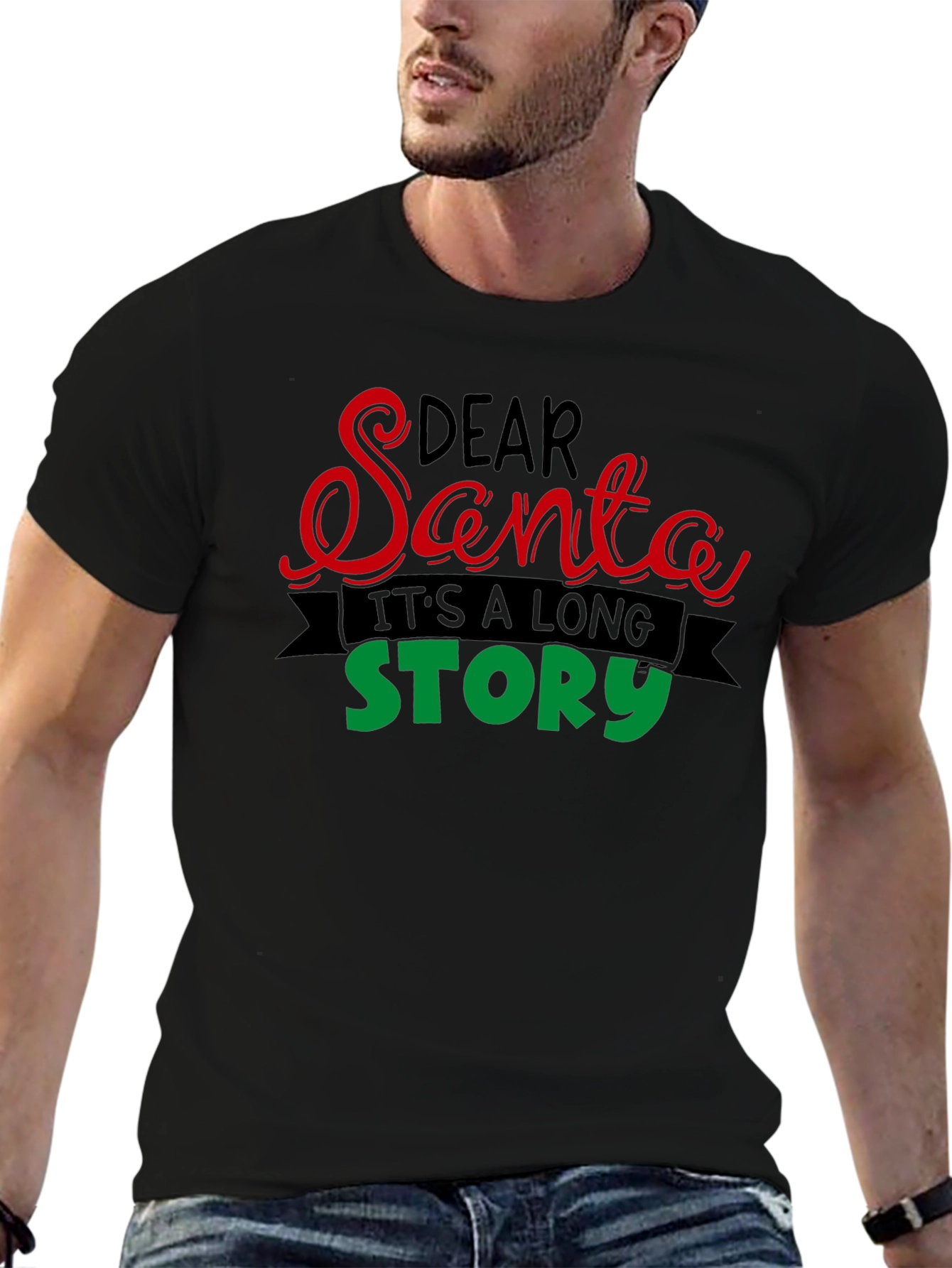 Dear Santa Its a Long Story T-Shirt