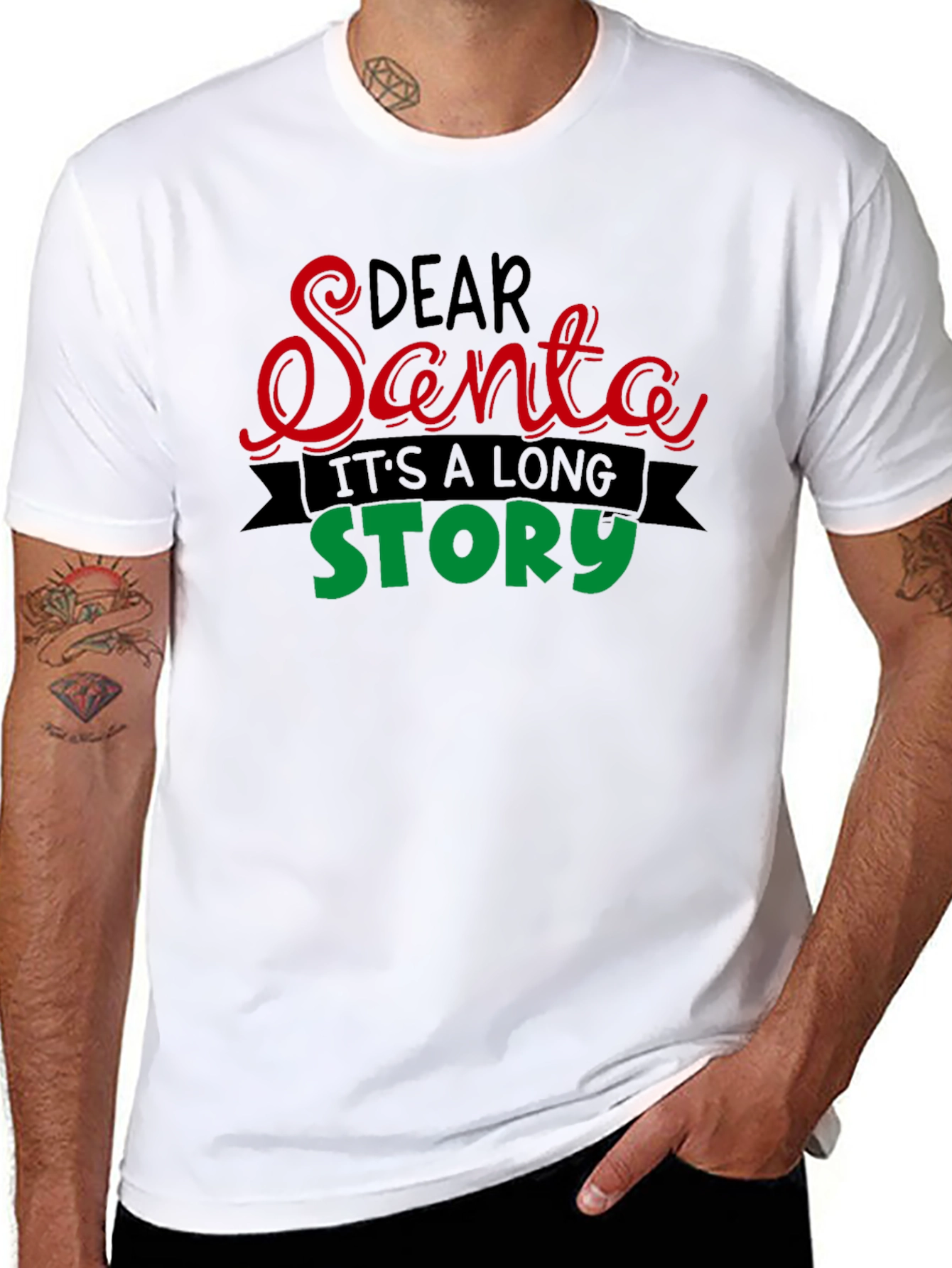 Dear Santa Its a Long Story T-Shirt