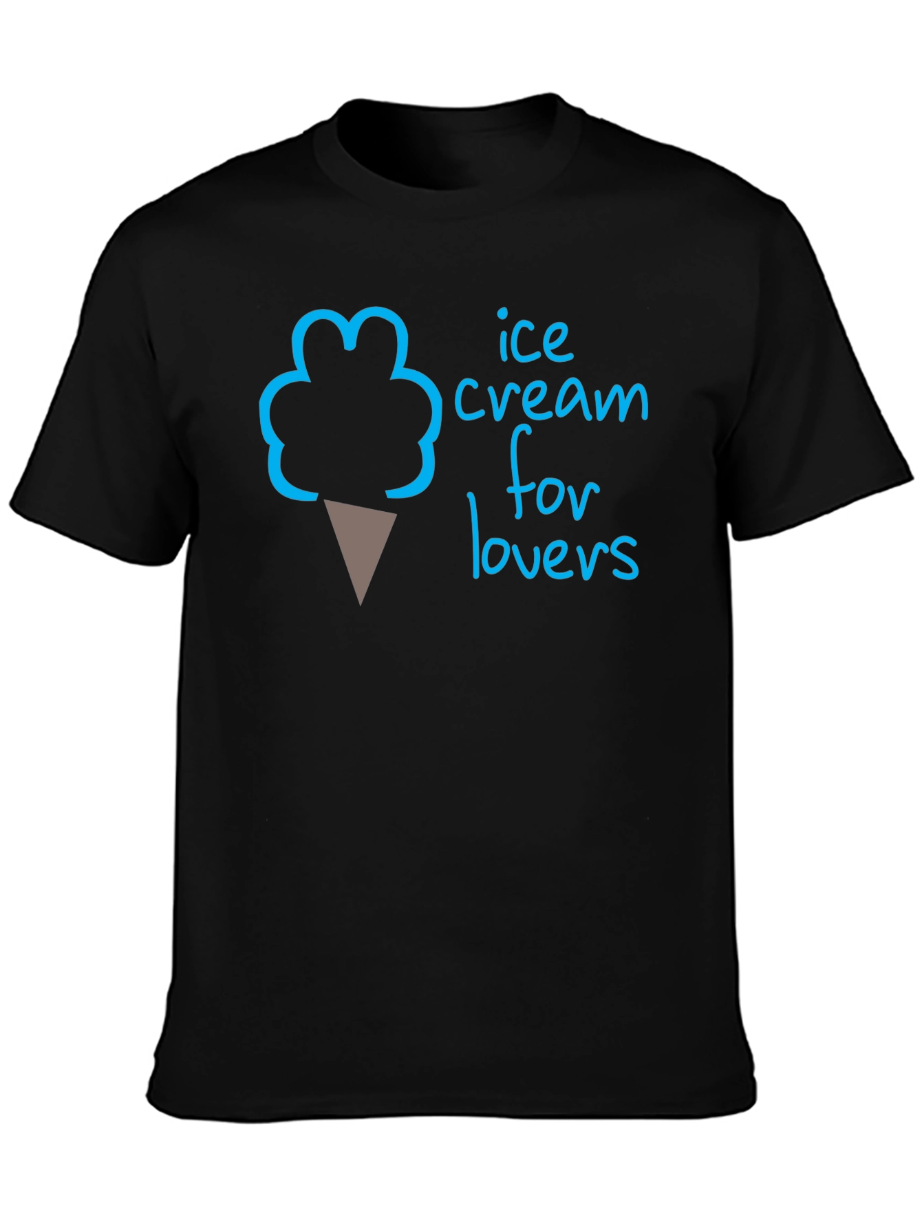 Ice Cream for Lovers T-Shirt - Black