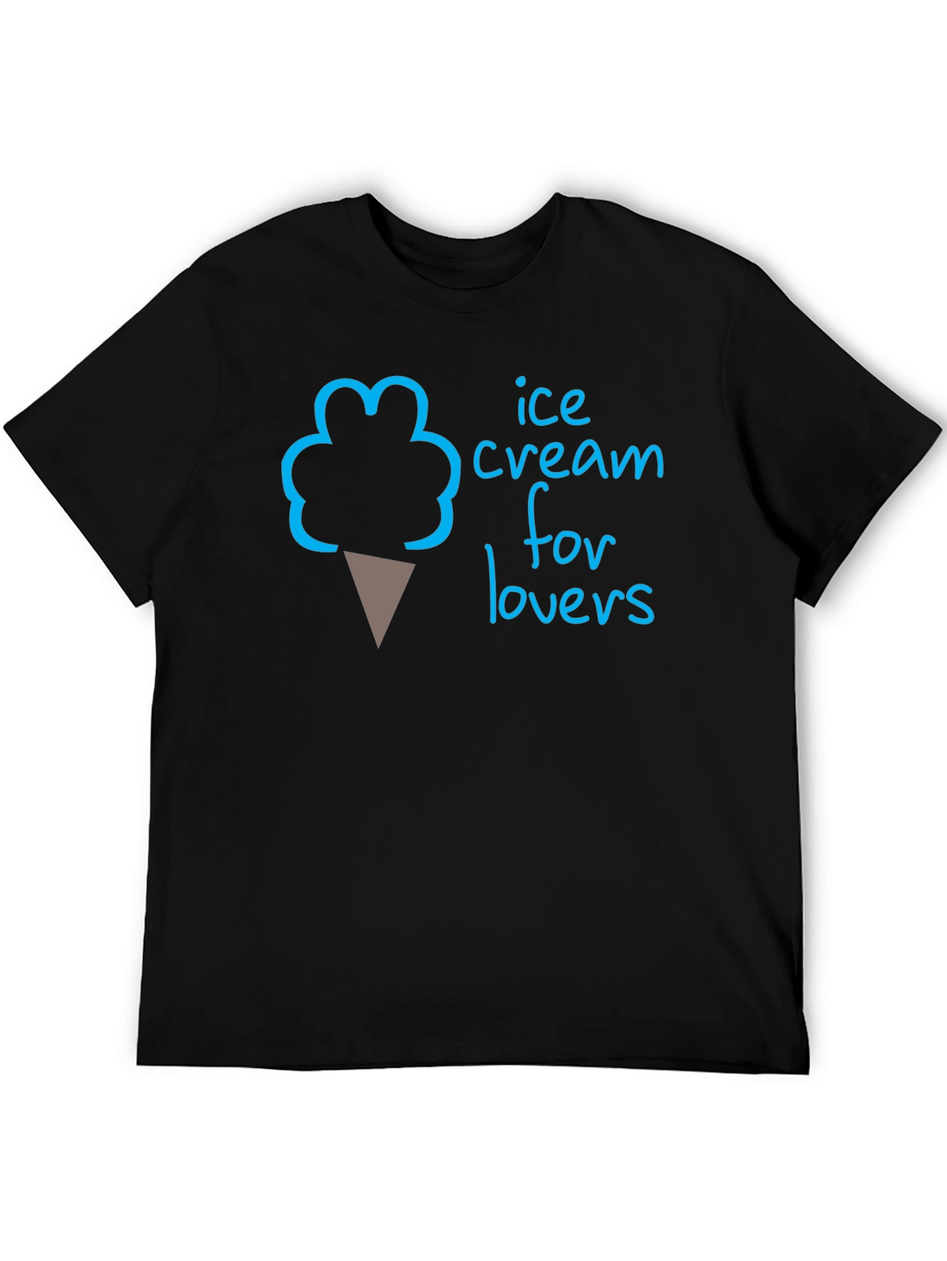 Ice Cream for Lovers T-Shirt - Black