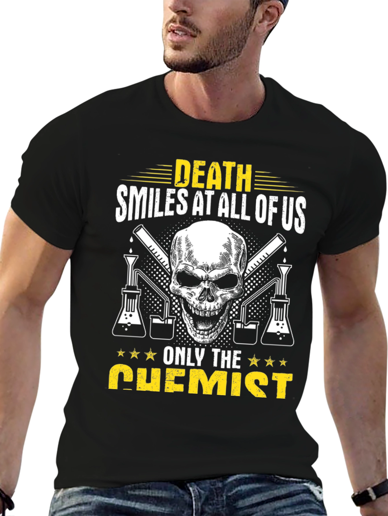 Death Smiles at All Of Us Chemist T-Shirt
