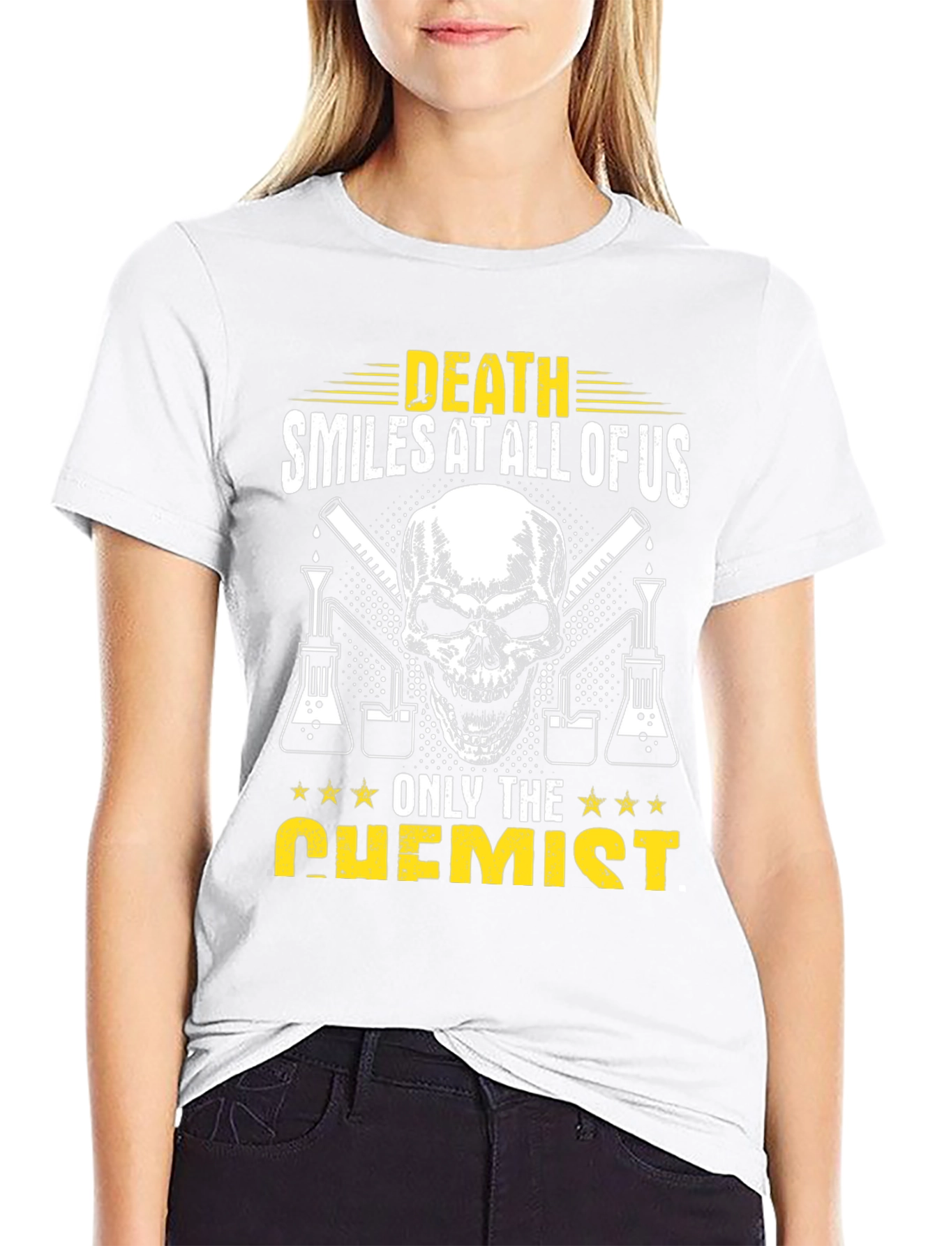 Death Smiles at All Of Us Chemist T-Shirt