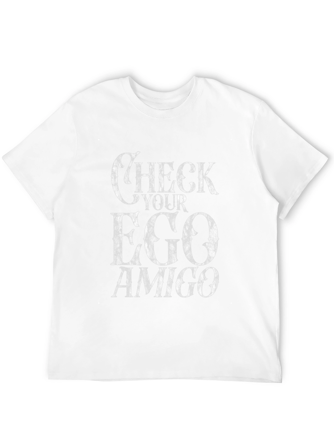 Check Your Ego Amigo Graphic Tee - Black