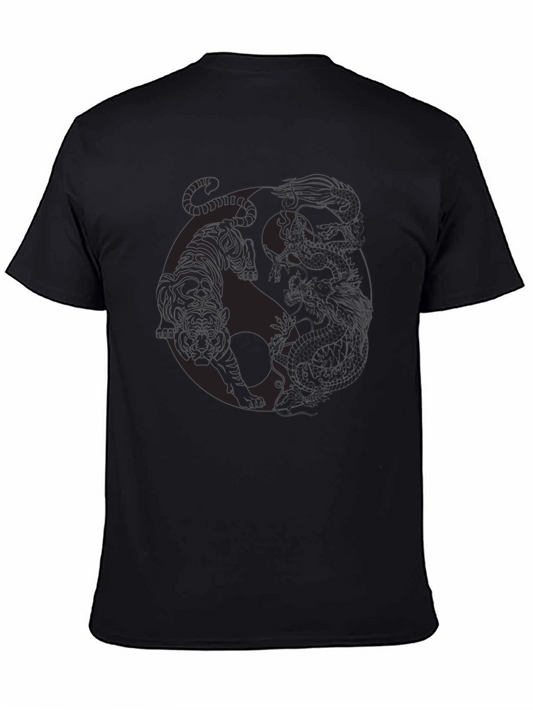 Yin Yang Tiger Graphic T-Shirt