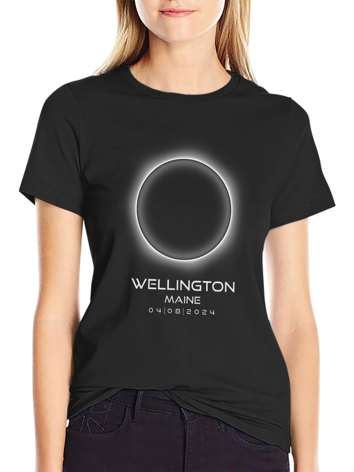 Wellington Maine Eclipse 2024 T-Shirt