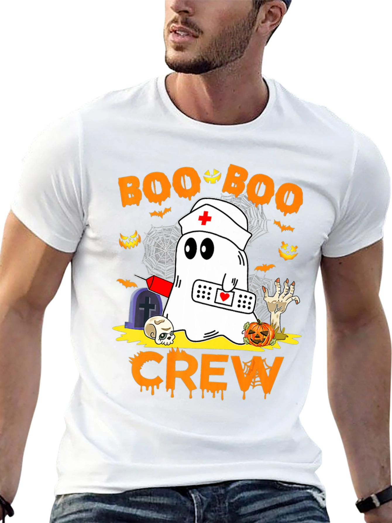 Boo Boo Crew Halloween Graphic Tee