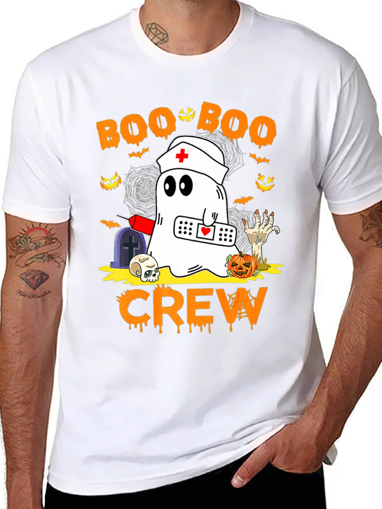 Boo Boo Crew Halloween Graphic Tee