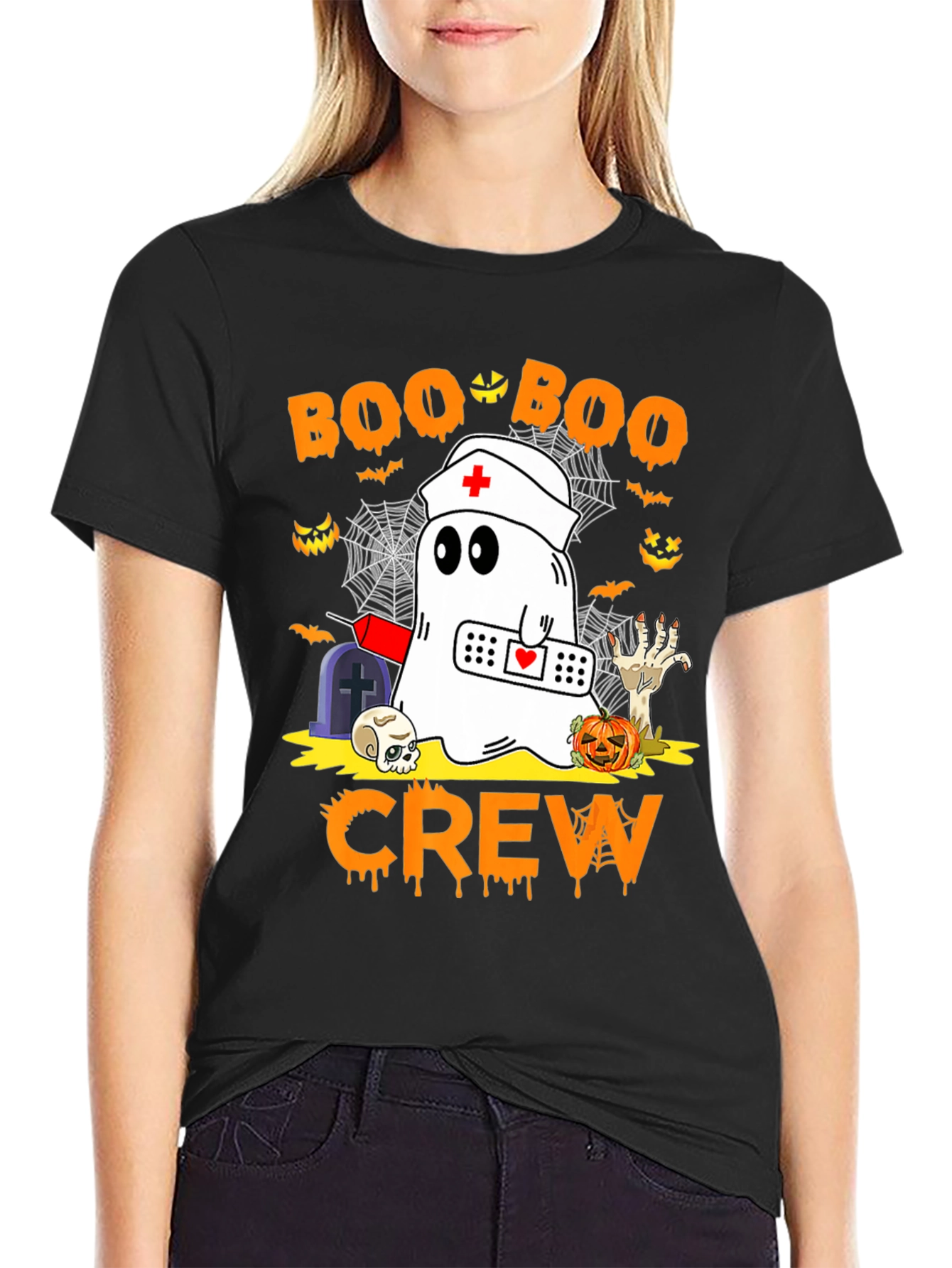 Boo Boo Crew Halloween Graphic Tee