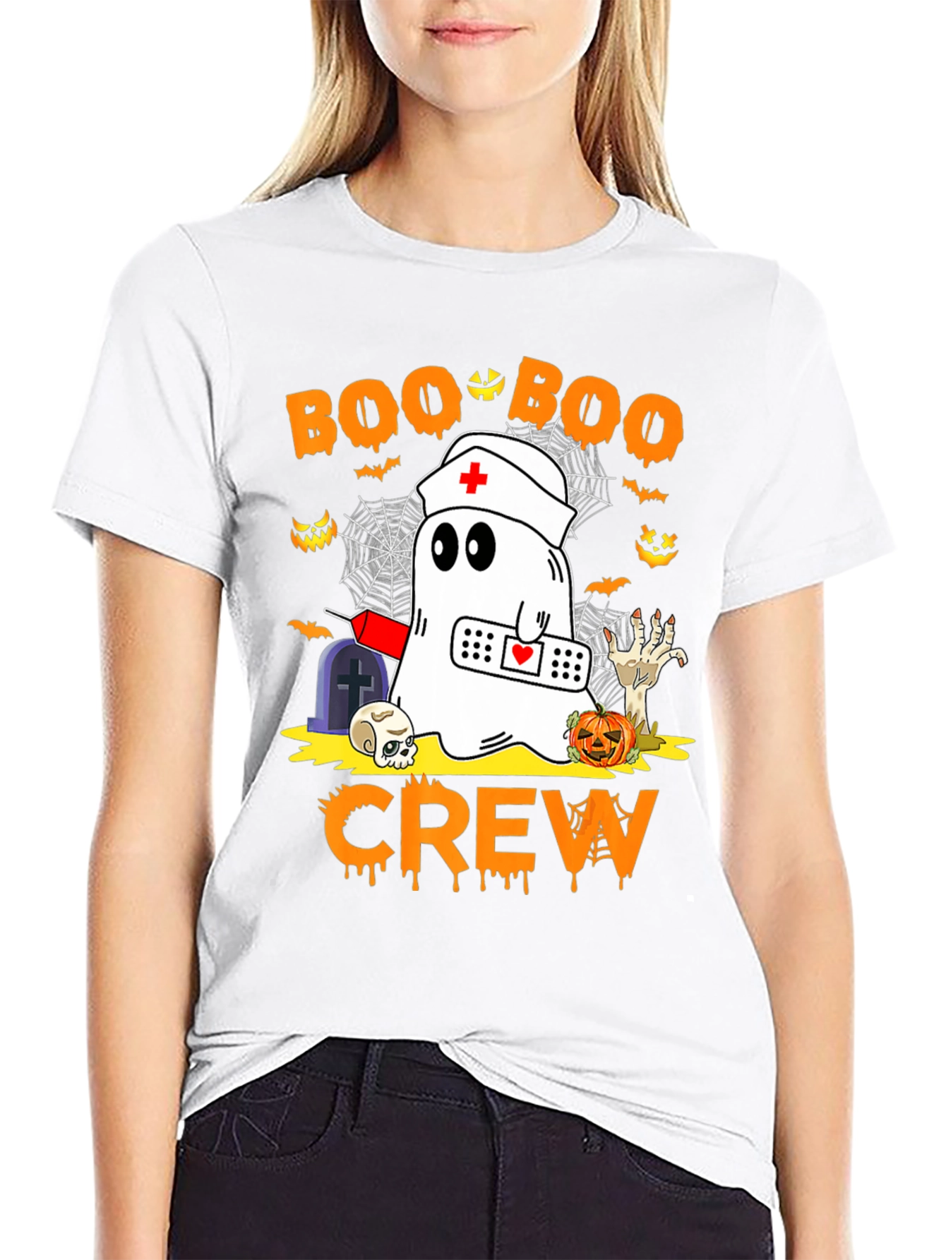 Boo Boo Crew Halloween Graphic Tee