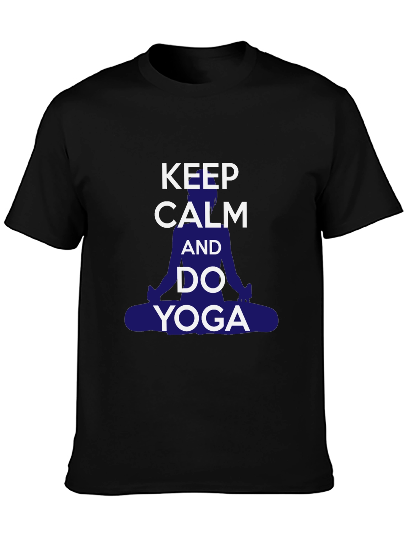 Keep Calm Yoga T-Shirt - Mens Casual Graphic Tee