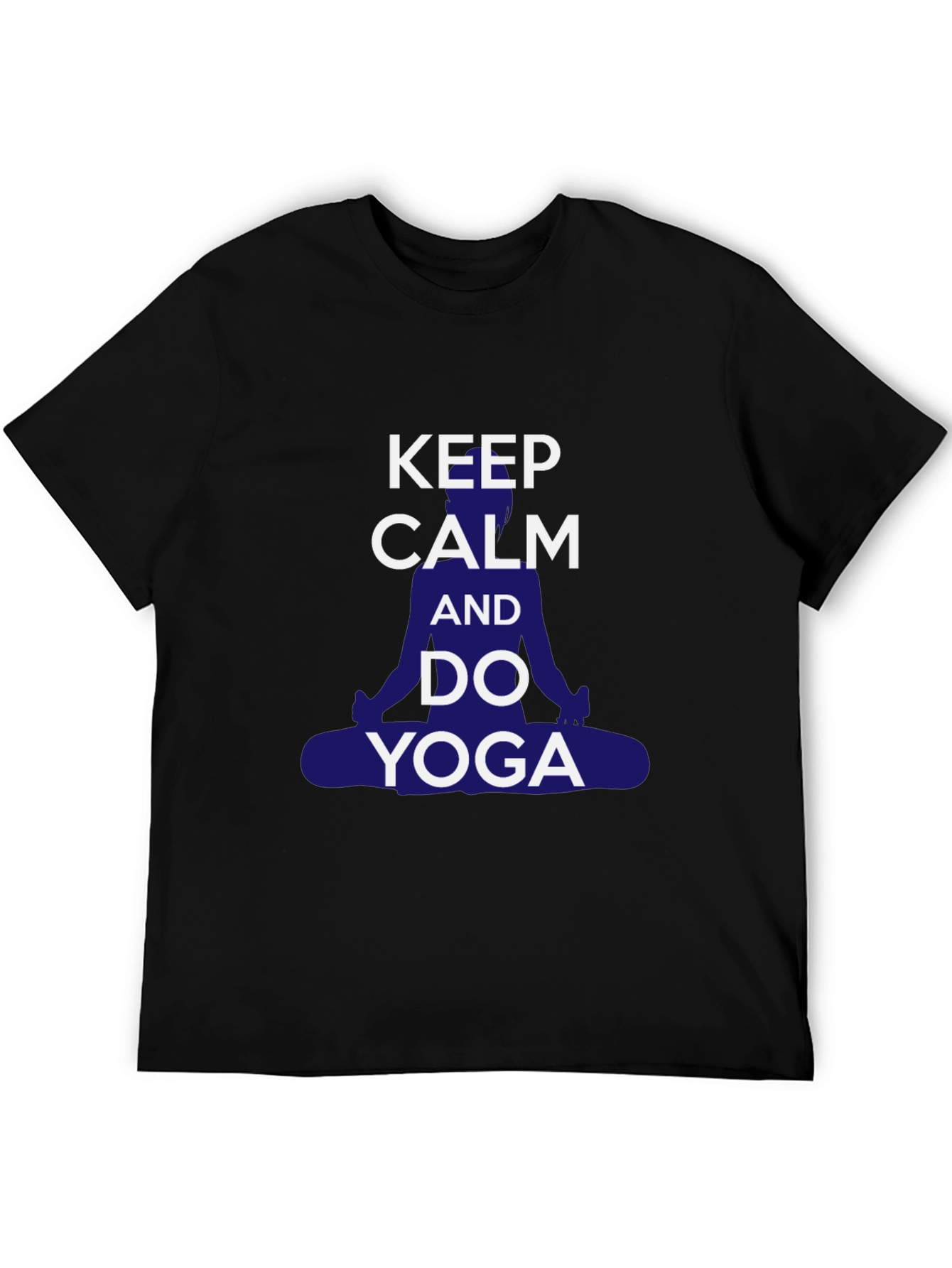 Keep Calm Yoga T-Shirt - Mens Casual Graphic Tee