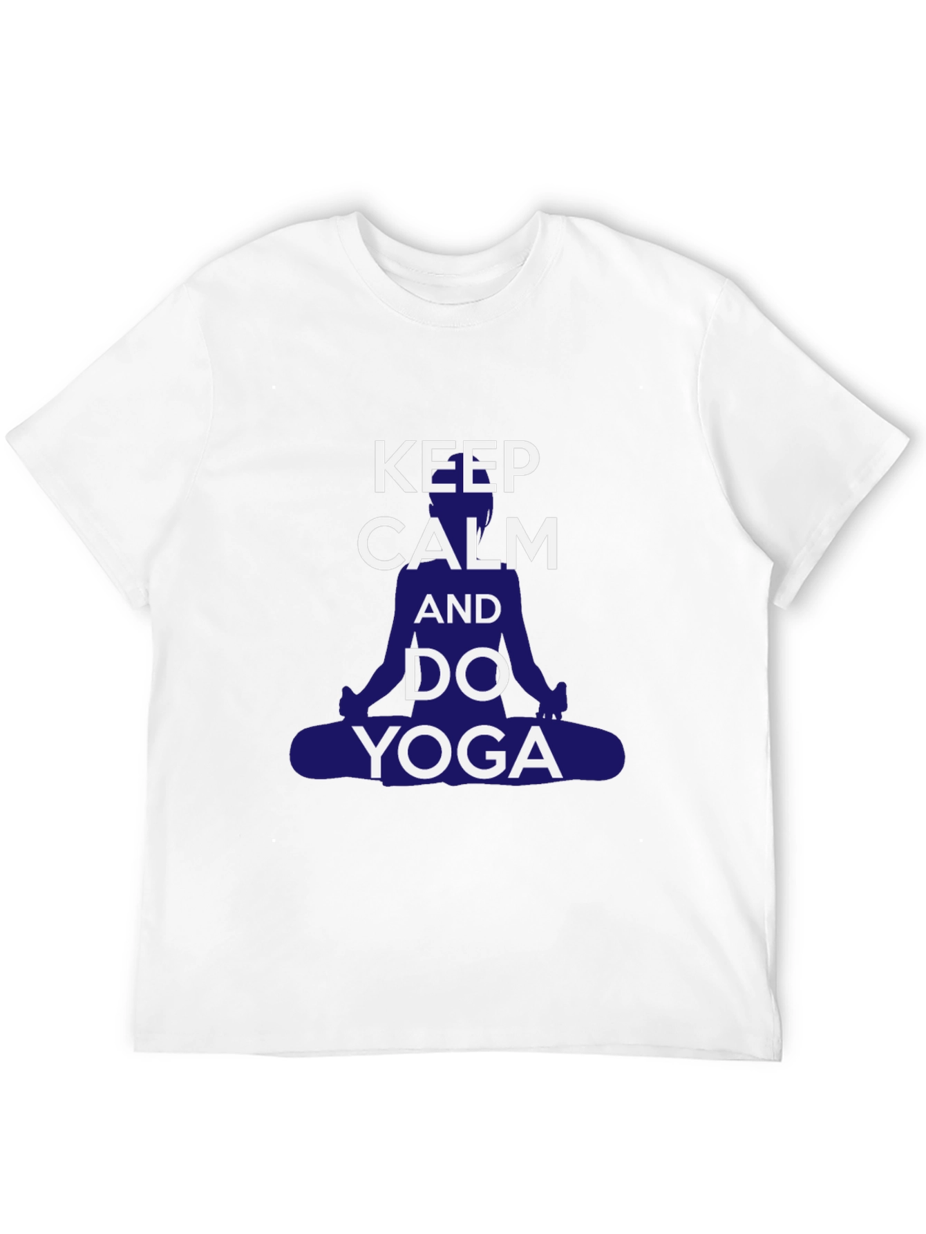 Keep Calm Yoga T-Shirt - Mens Casual Graphic Tee
