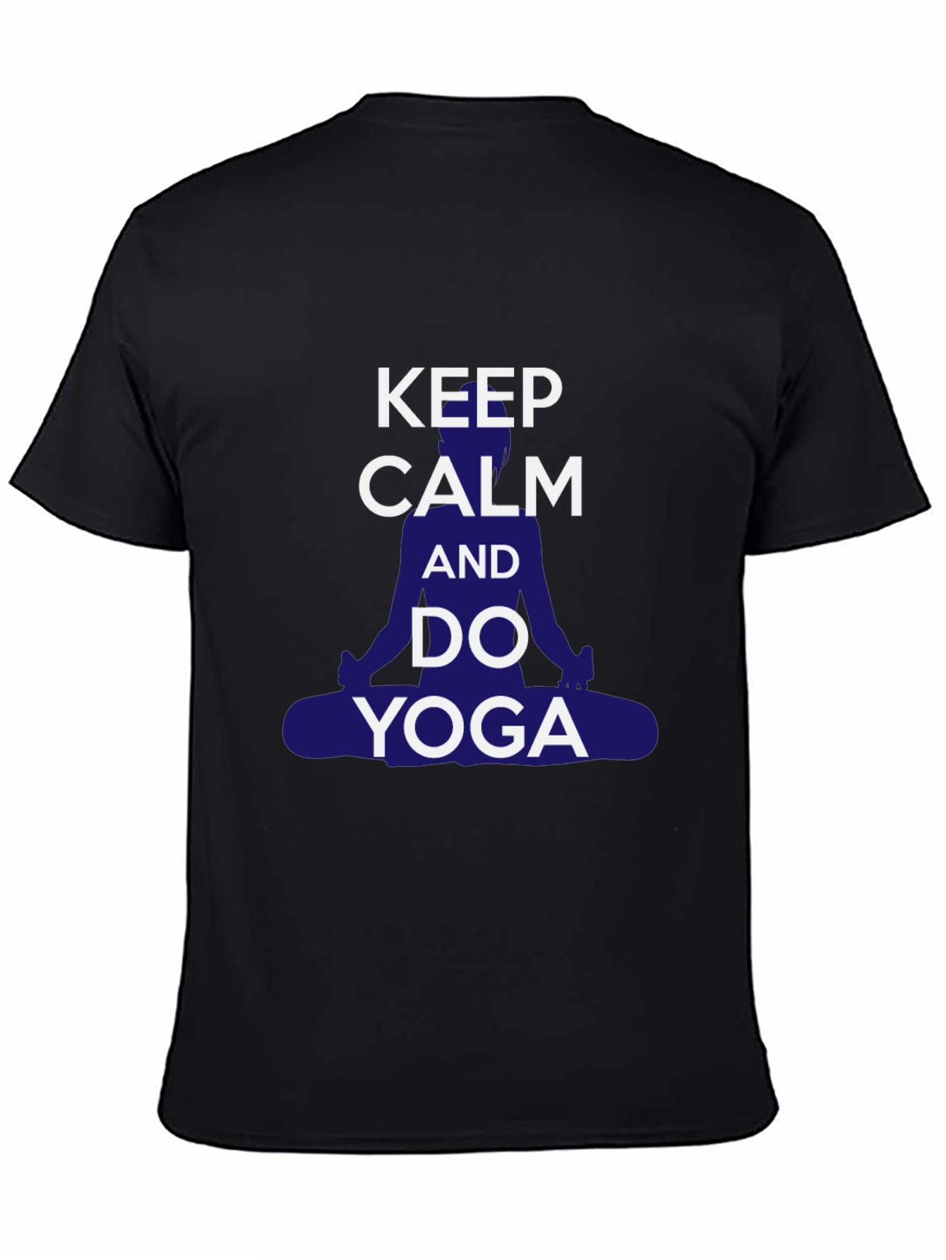 Keep Calm Yoga T-Shirt - Mens Casual Graphic Tee