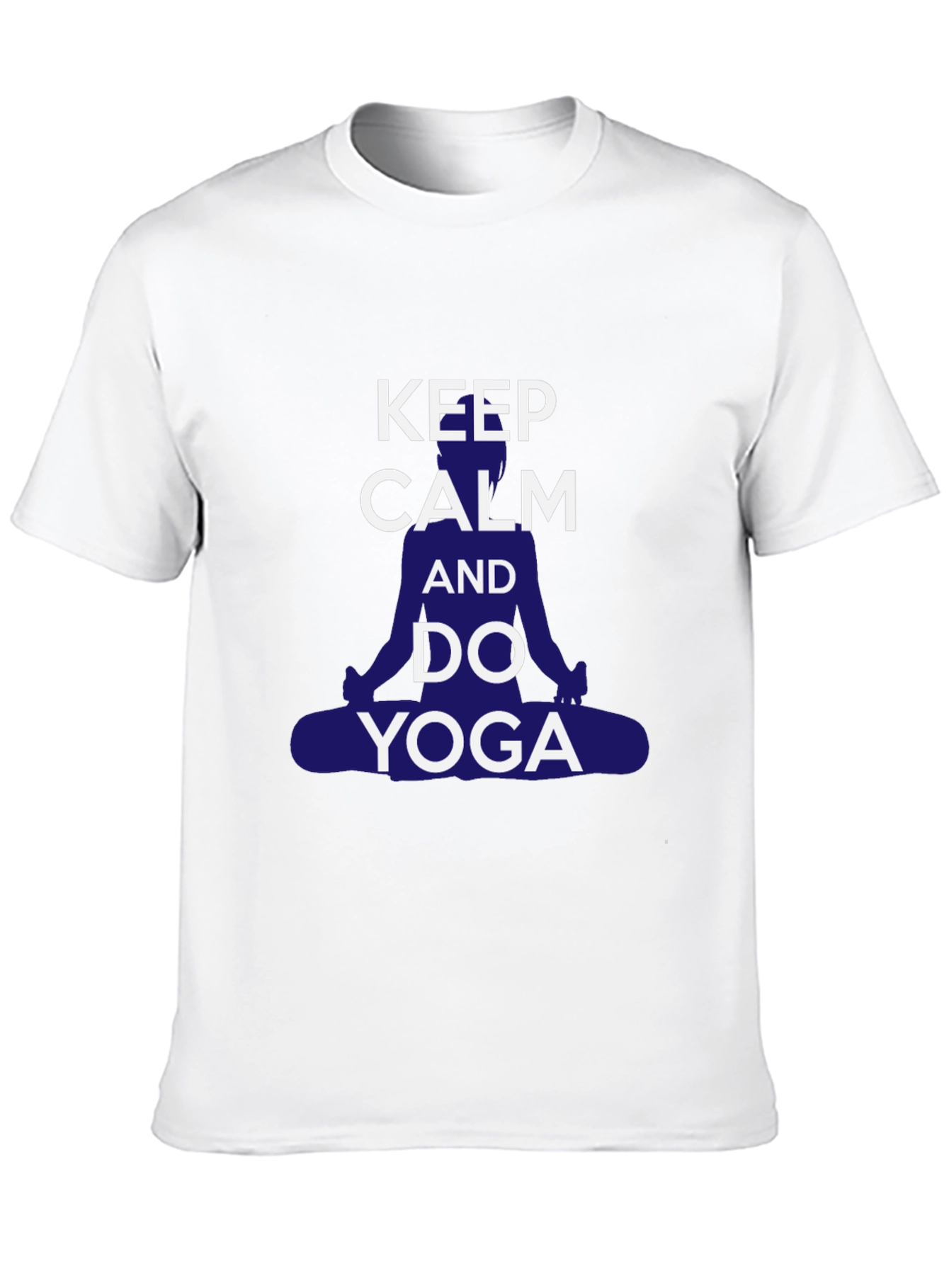 Keep Calm Yoga T-Shirt - Mens Casual Graphic Tee