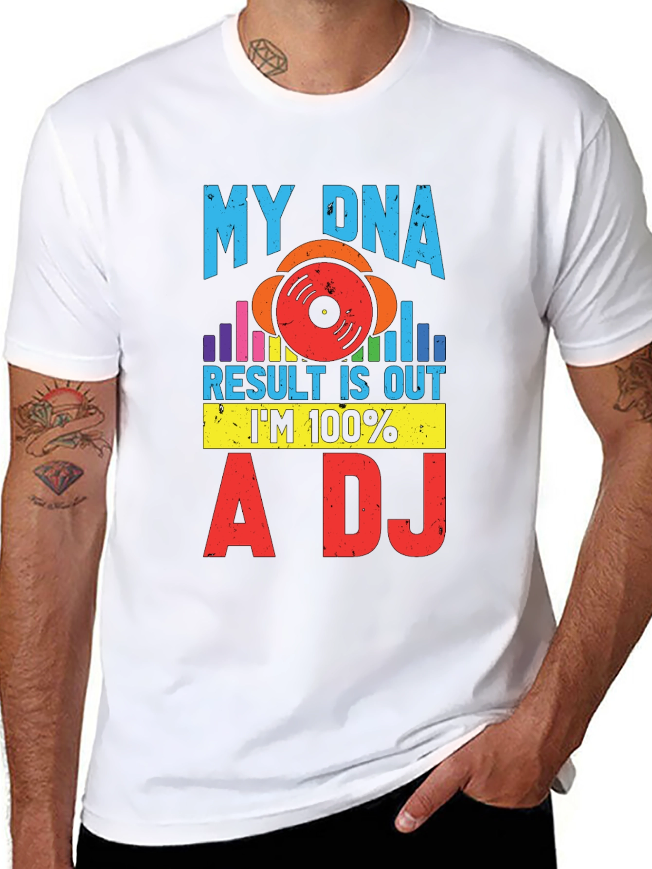 My DNA Result 100% A DJ Graphic Tee