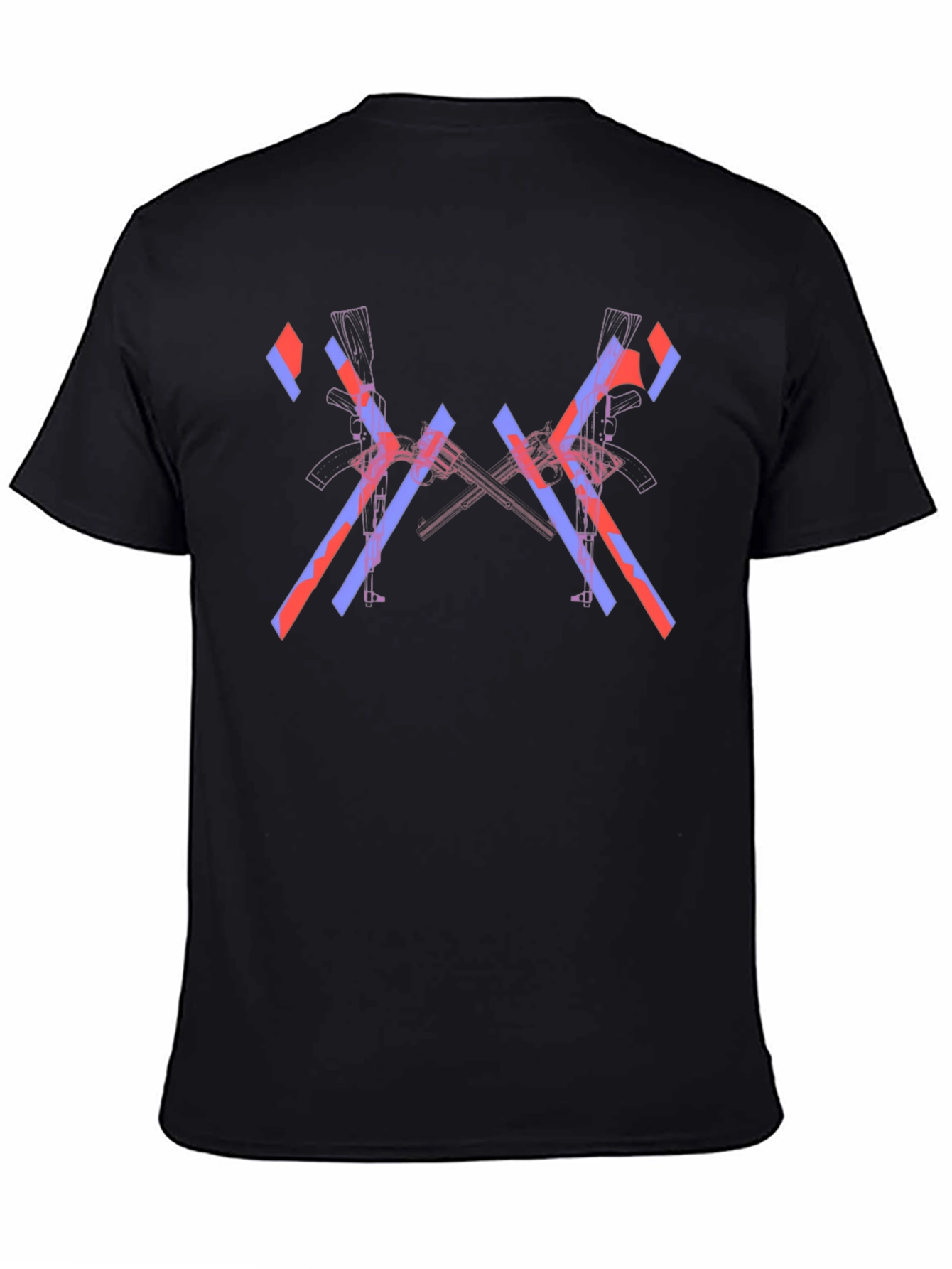 Edgy Graphic Print Black T-Shirt