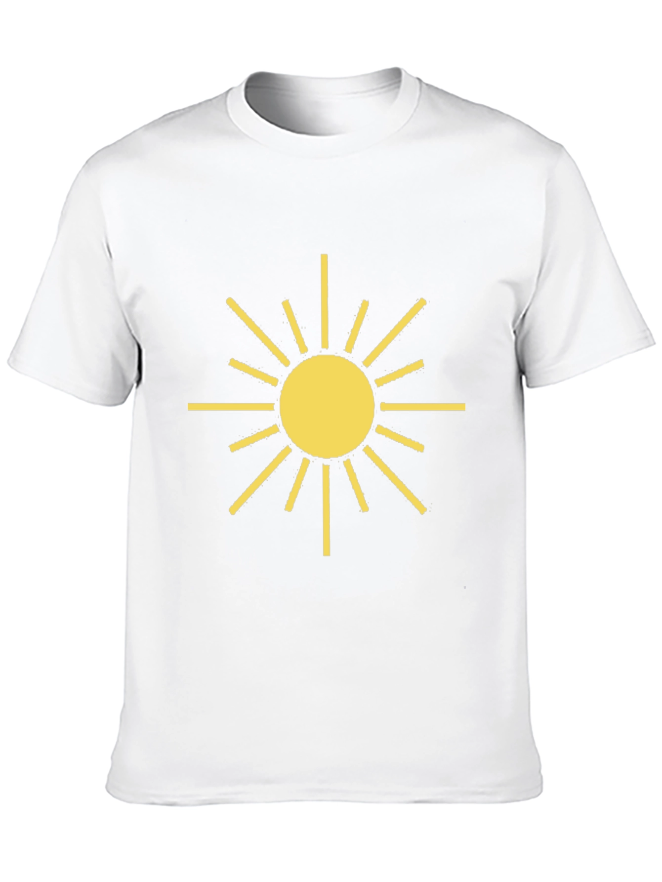 Radiant Sun Graphic Tee - Black Cotton T-Shirt