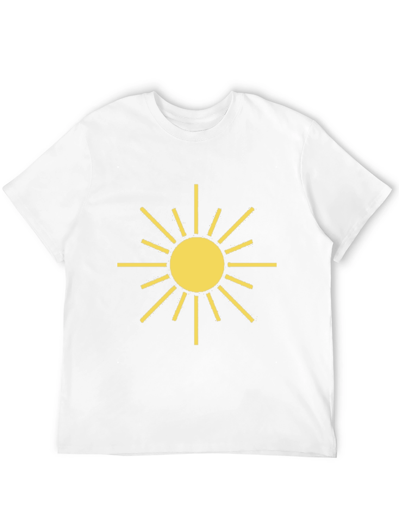 Radiant Sun Graphic Tee - Black Cotton T-Shirt