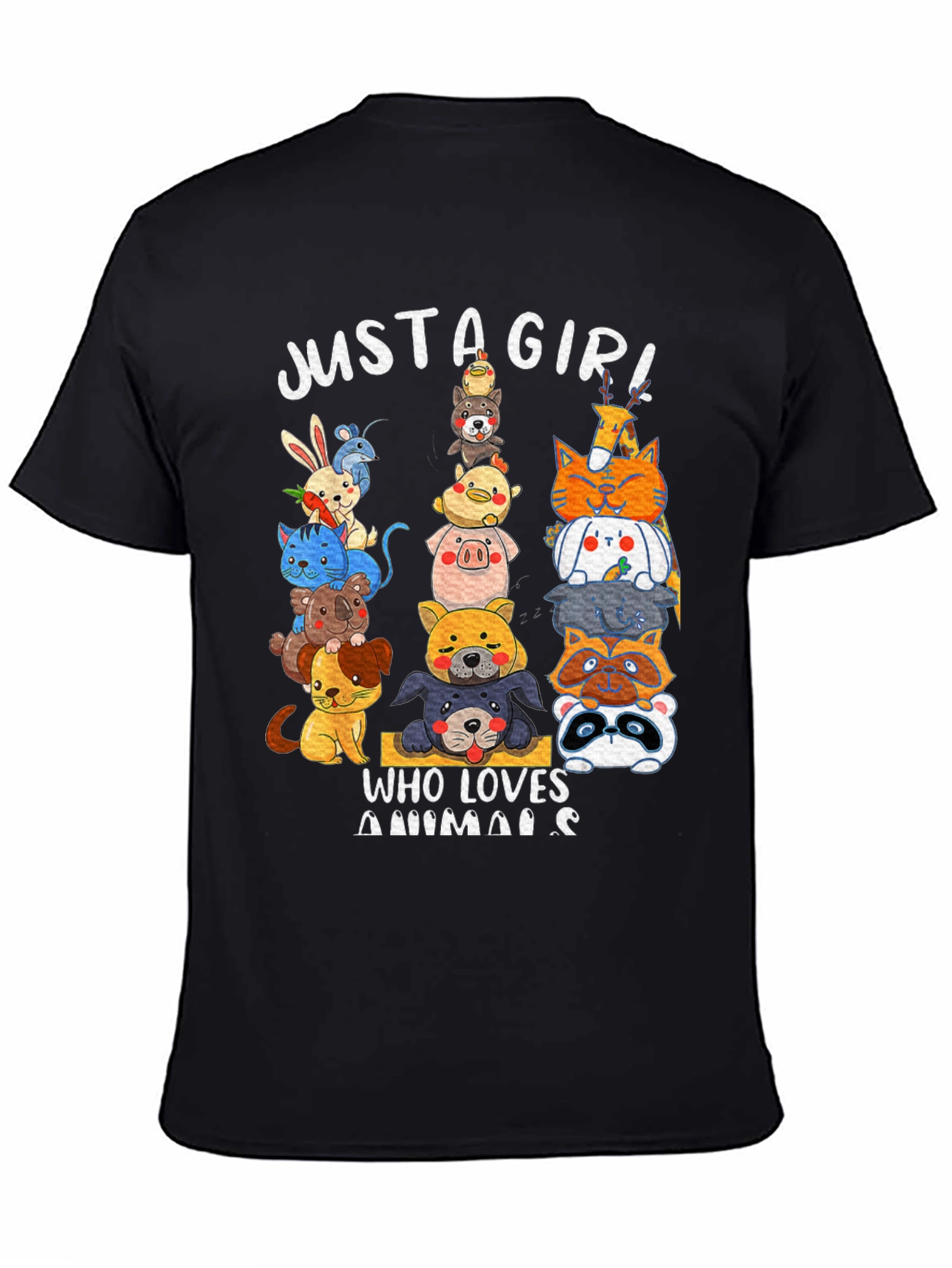 Just A Girl Who Loves Animals T-Shirt