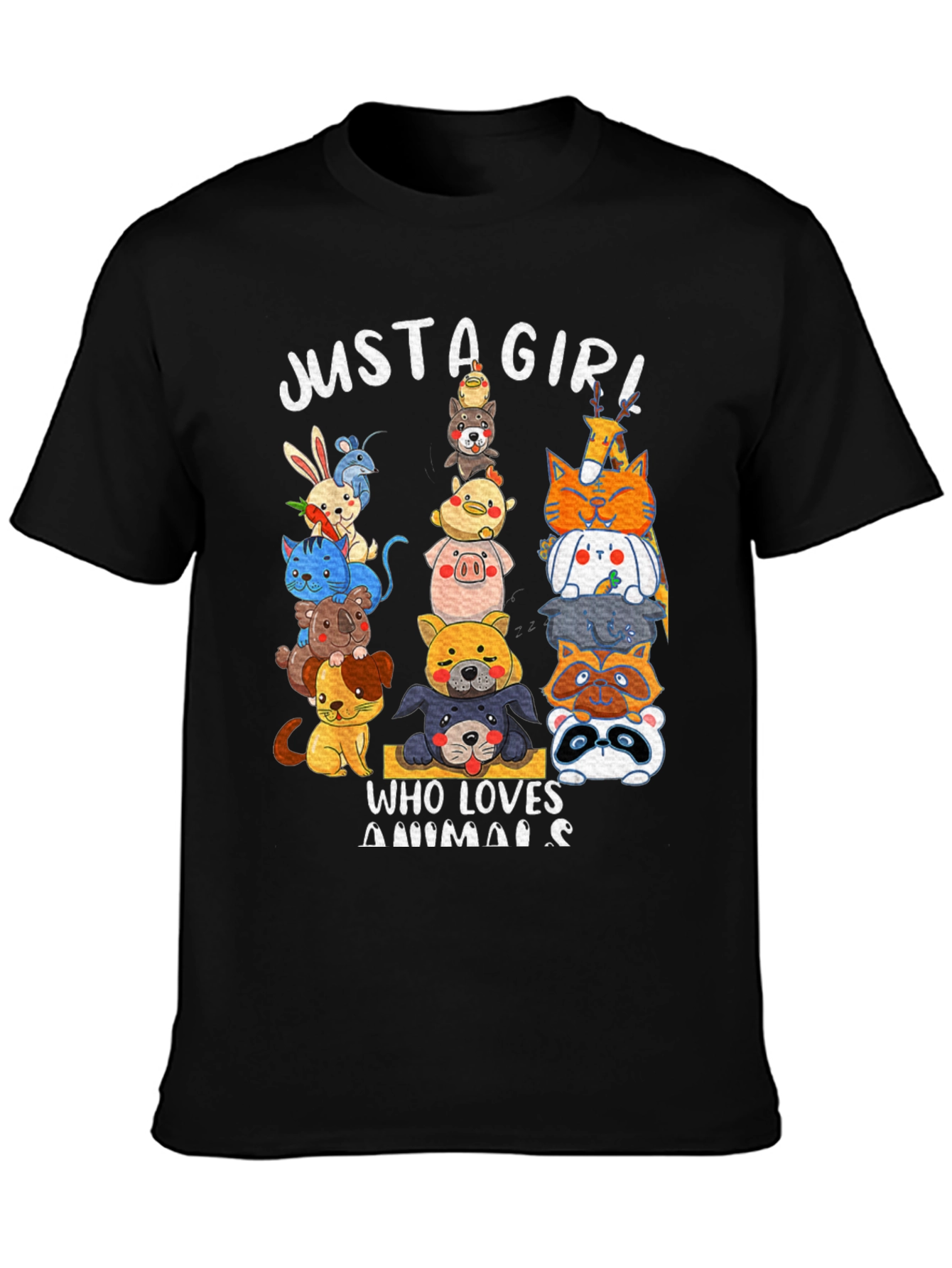 Just A Girl Who Loves Animals T-Shirt