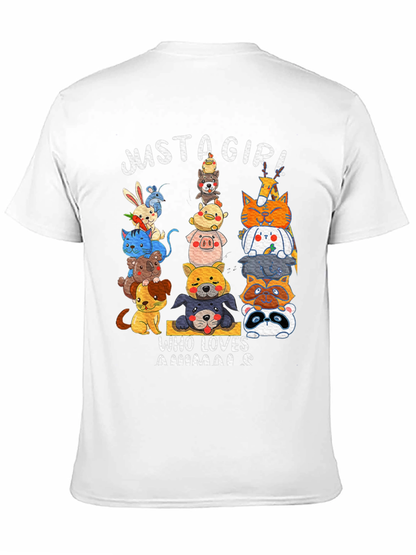 Just A Girl Who Loves Animals T-Shirt