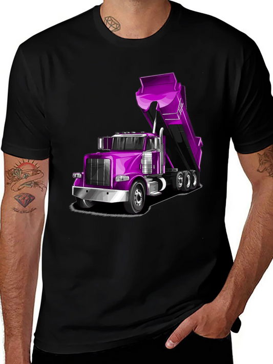 Purple Dump Truck Graphic Tee