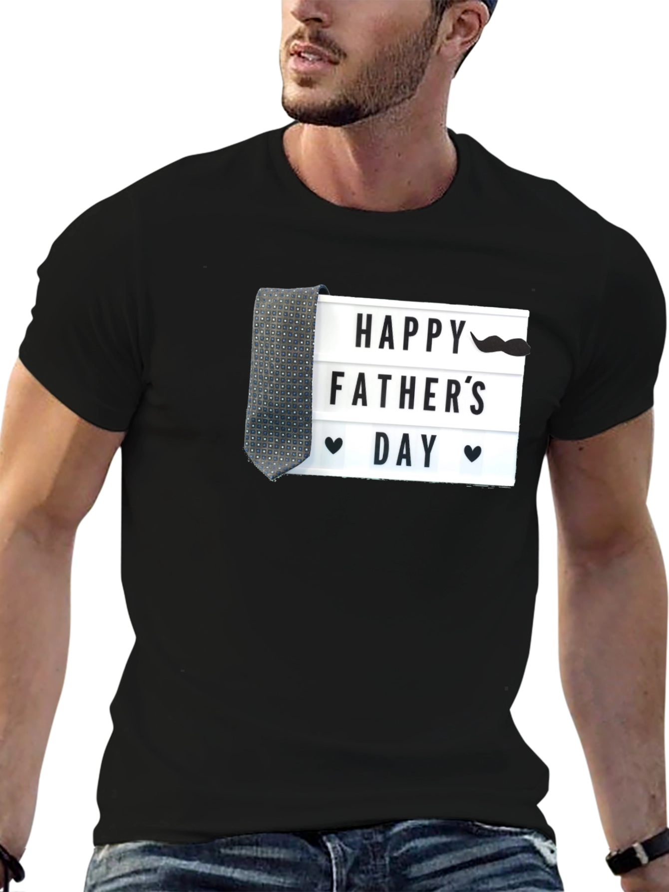 Happy Fathers Day Graphic Tee - Novelty T-Shirt