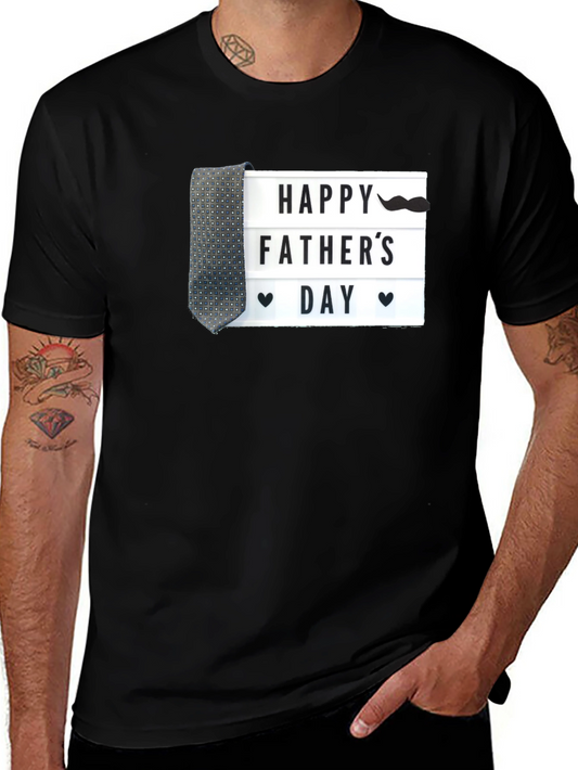 Happy Fathers Day Graphic Tee - Novelty T-Shirt