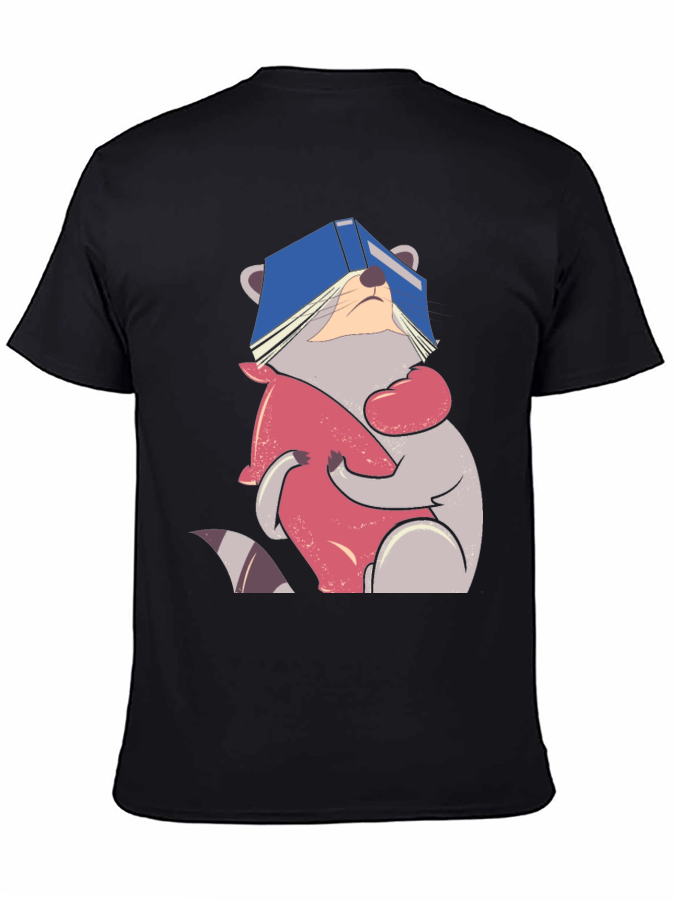 Raccoon Reading Book T-Shirt