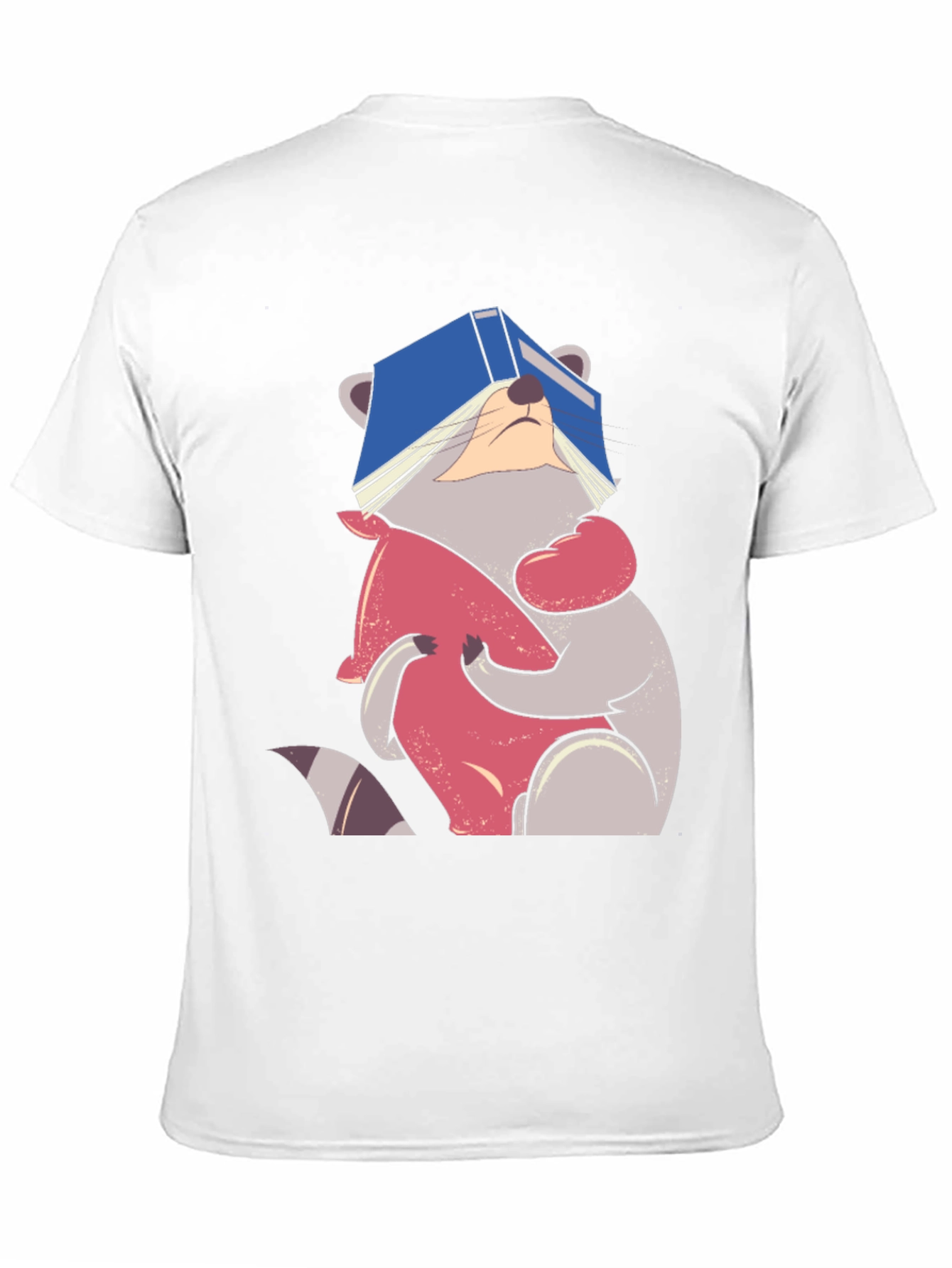 Raccoon Reading Book T-Shirt