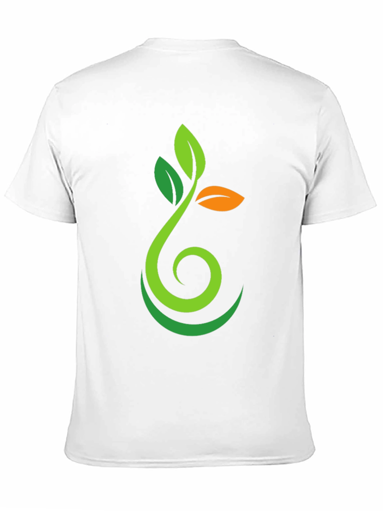 Nature Sprout Graphic Black T-Shirt