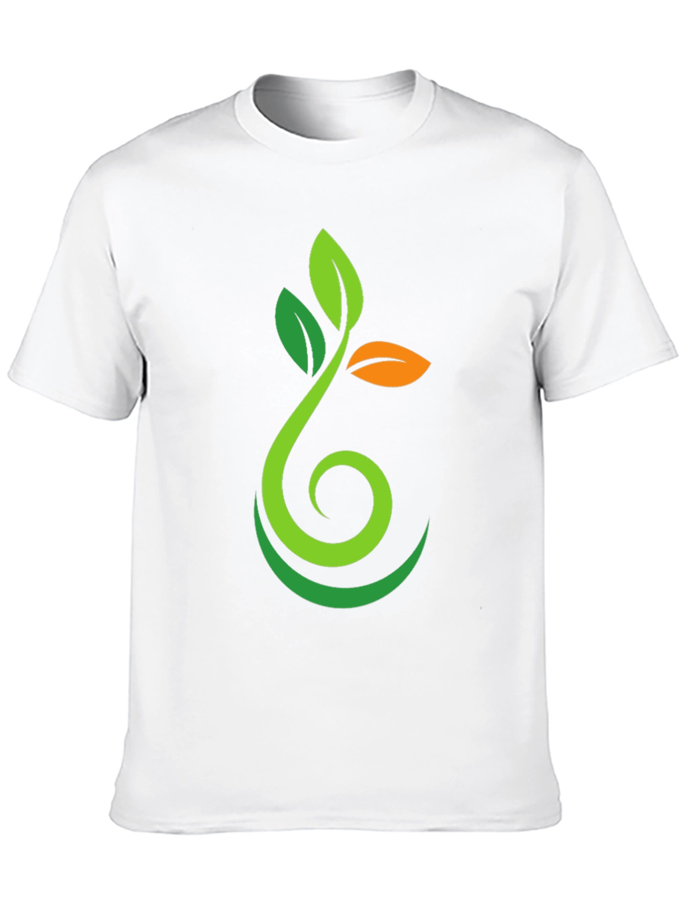 Nature Sprout Graphic Black T-Shirt