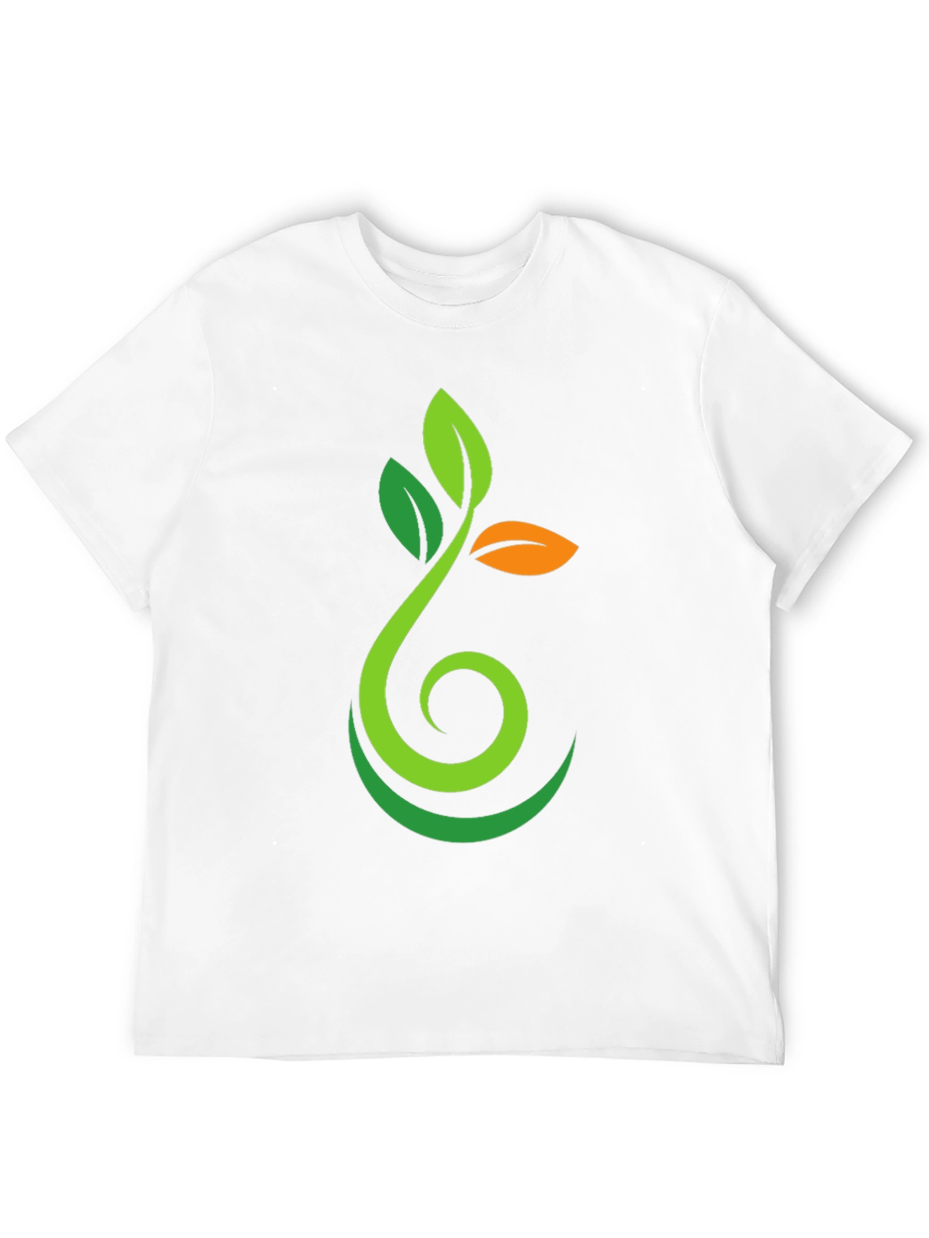Nature Sprout Graphic Black T-Shirt