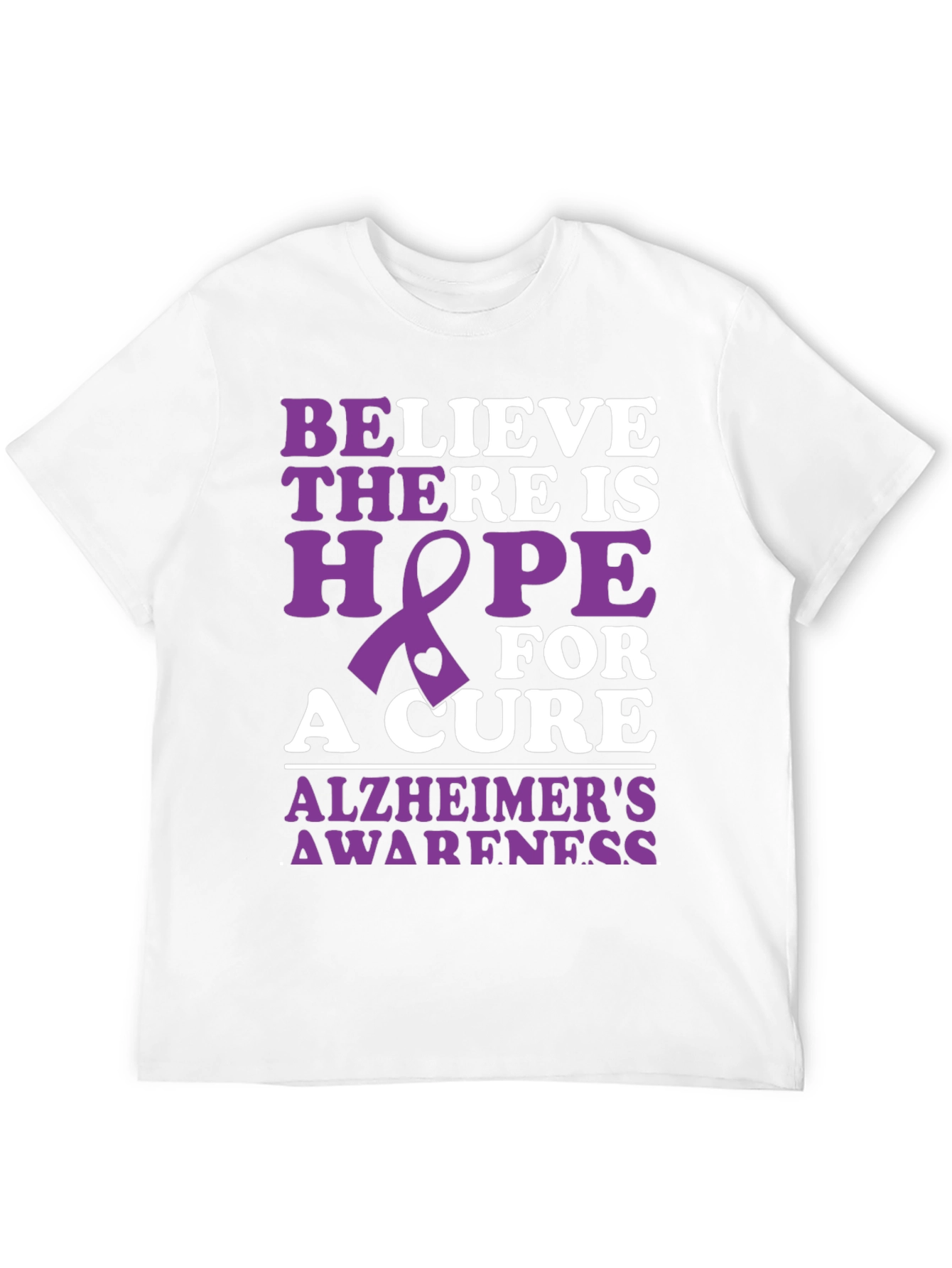 Alzheimers Awareness T-Shirt - Hope for a Cure