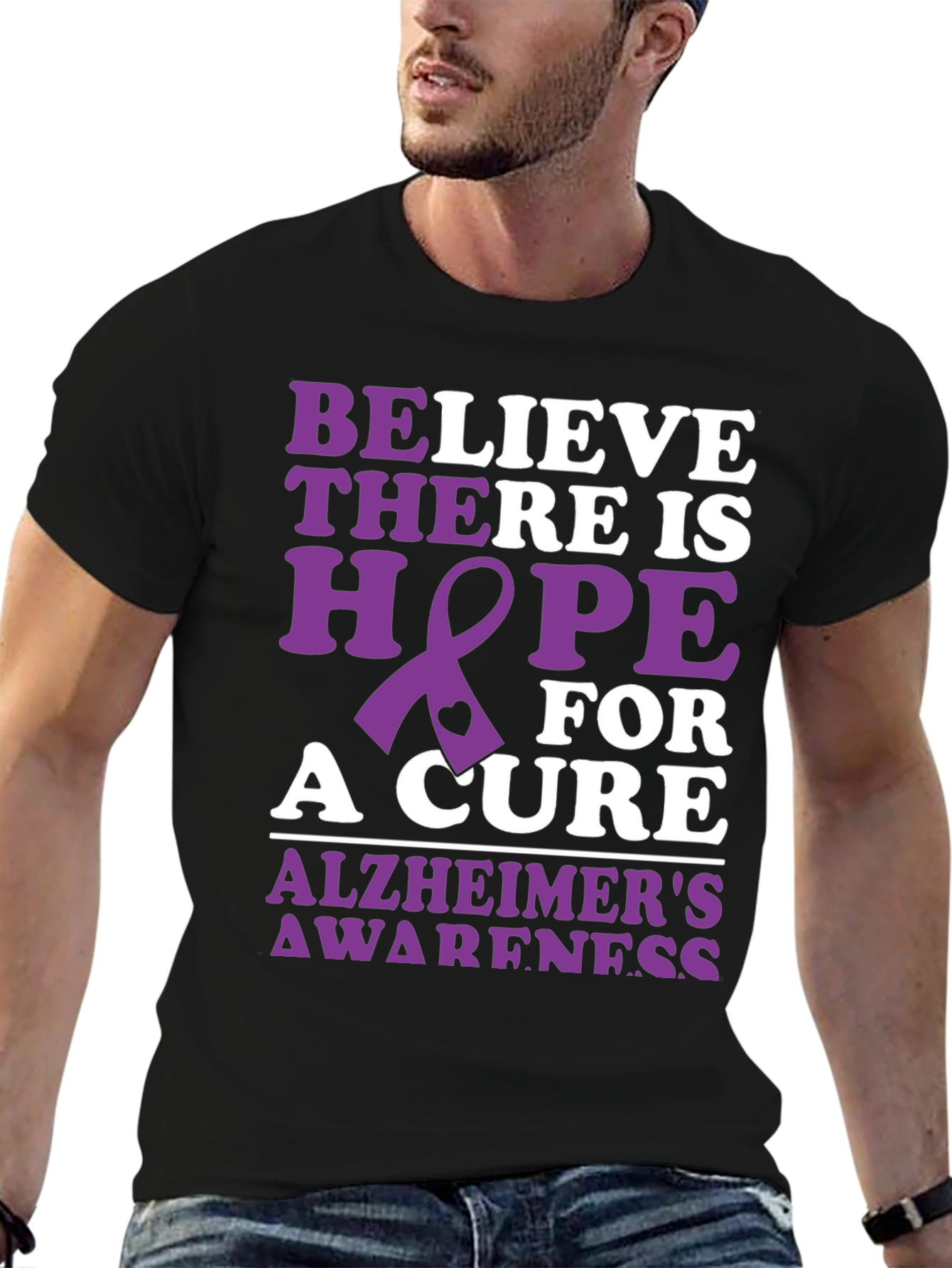 Alzheimers Awareness T-Shirt - Hope for a Cure