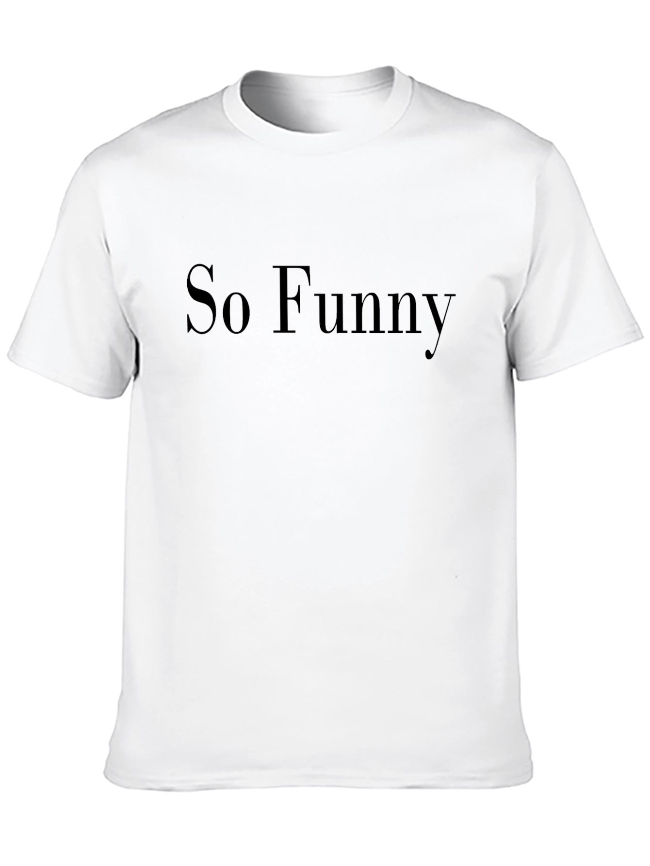 So Funny Graphic Print Black Tee