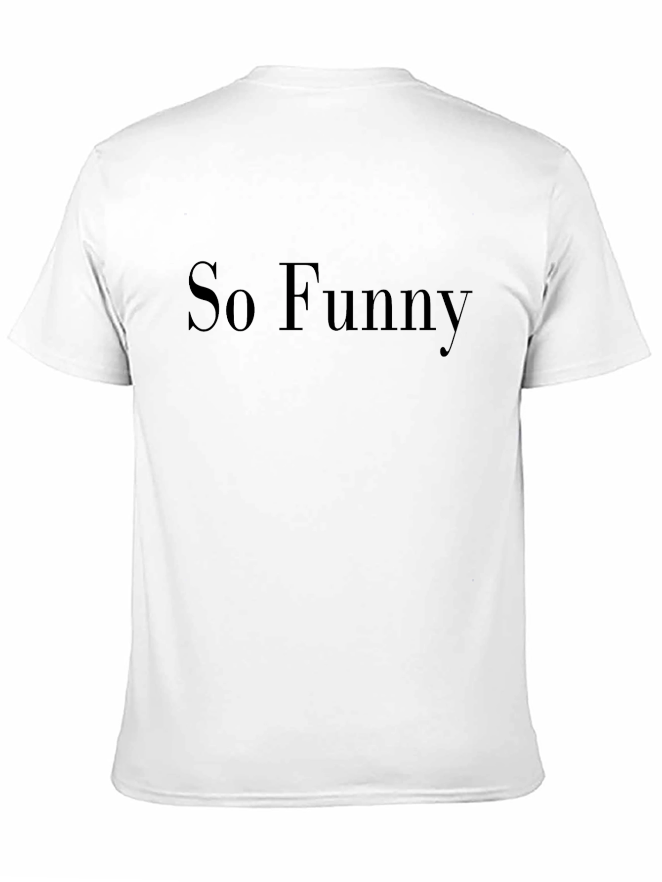 So Funny Graphic Print Black Tee