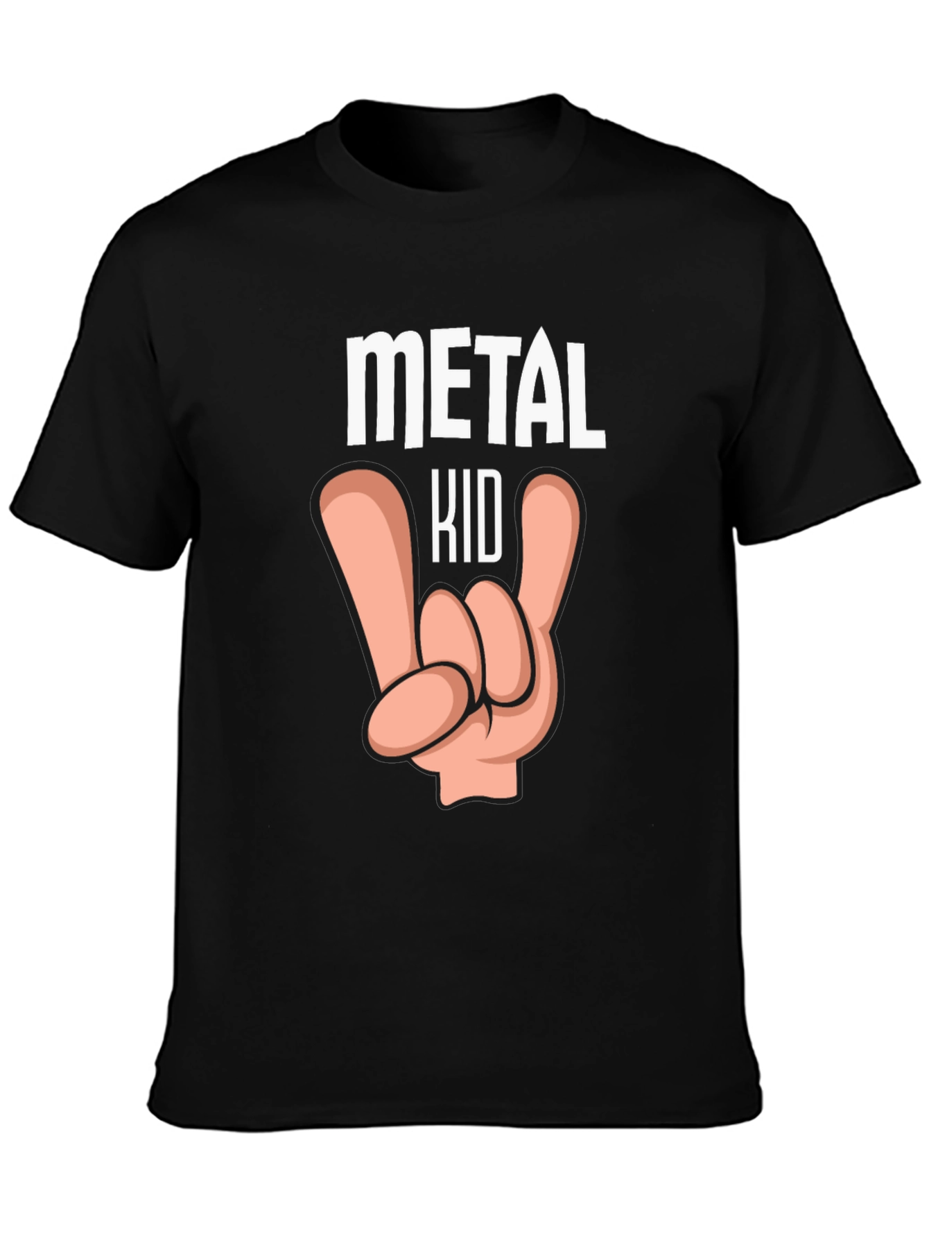 Metal Kid Graphic T-Shirt Rock and Roll Tee