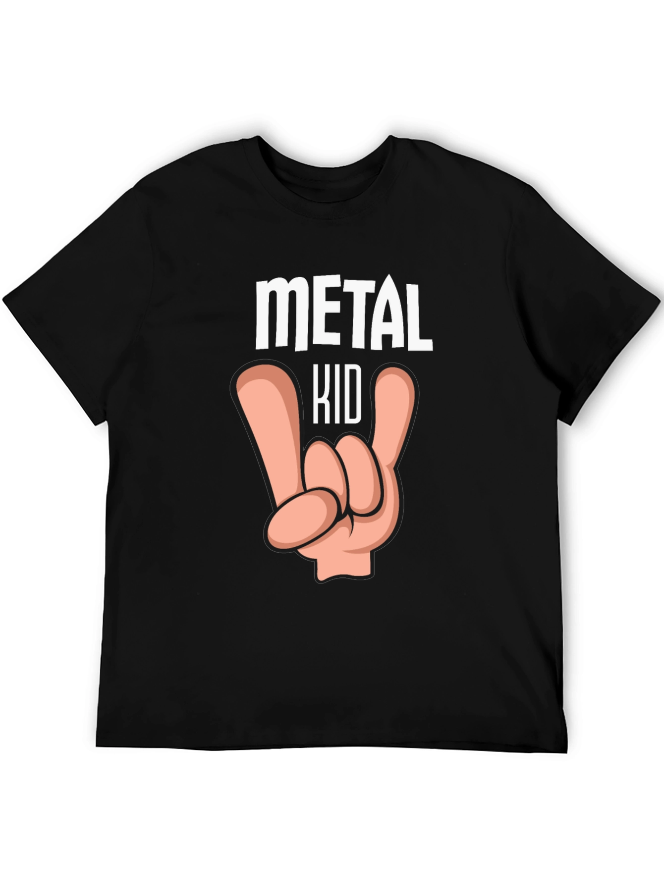 Metal Kid Graphic T-Shirt Rock and Roll Tee