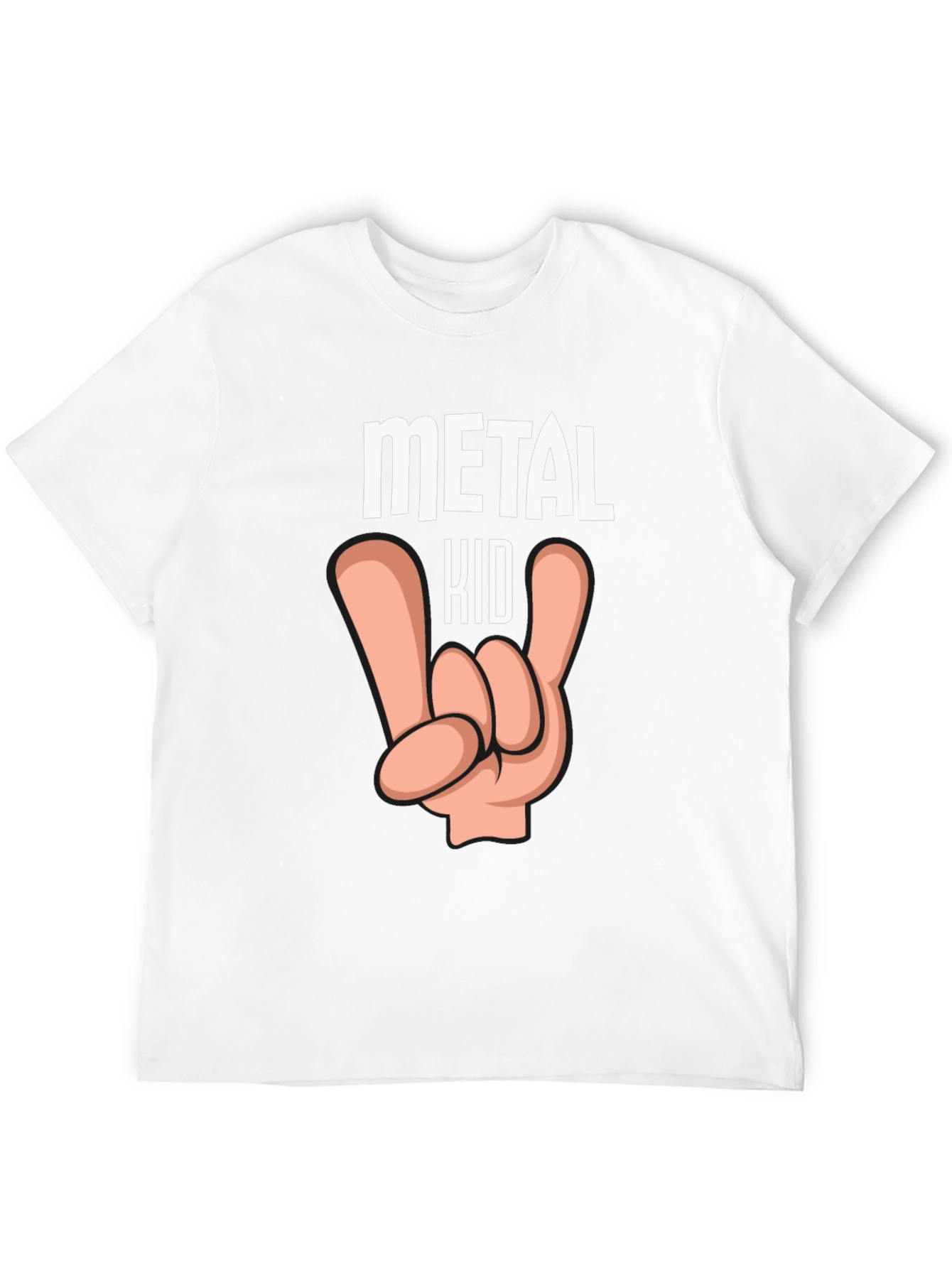 Metal Kid Graphic T-Shirt Rock and Roll Tee