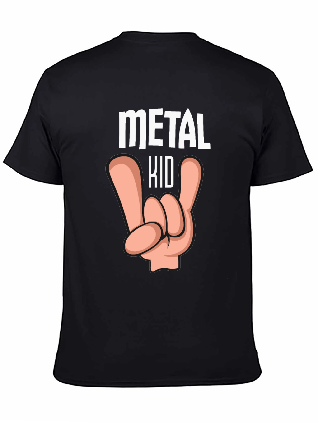 Metal Kid Graphic T-Shirt Rock and Roll Tee