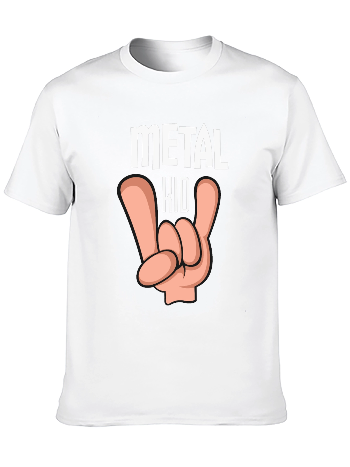 Metal Kid Graphic T-Shirt Rock and Roll Tee