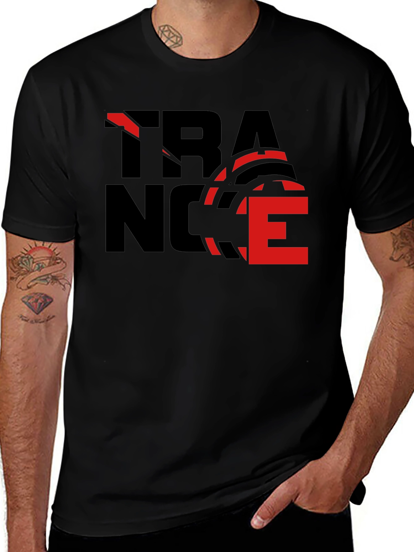 Trance Music Black T-Shirt