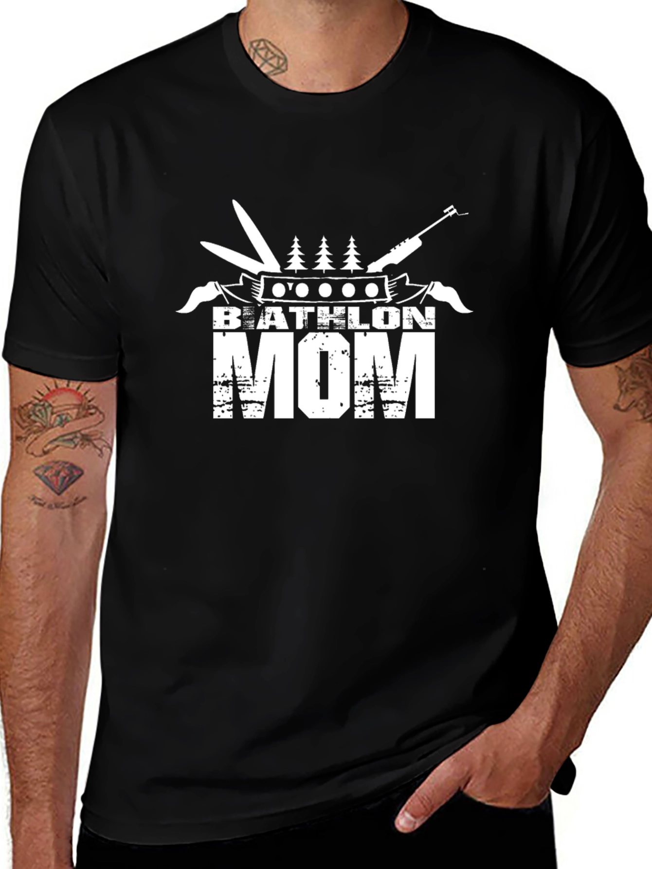 Biathlon Mom Graphic T-Shirt