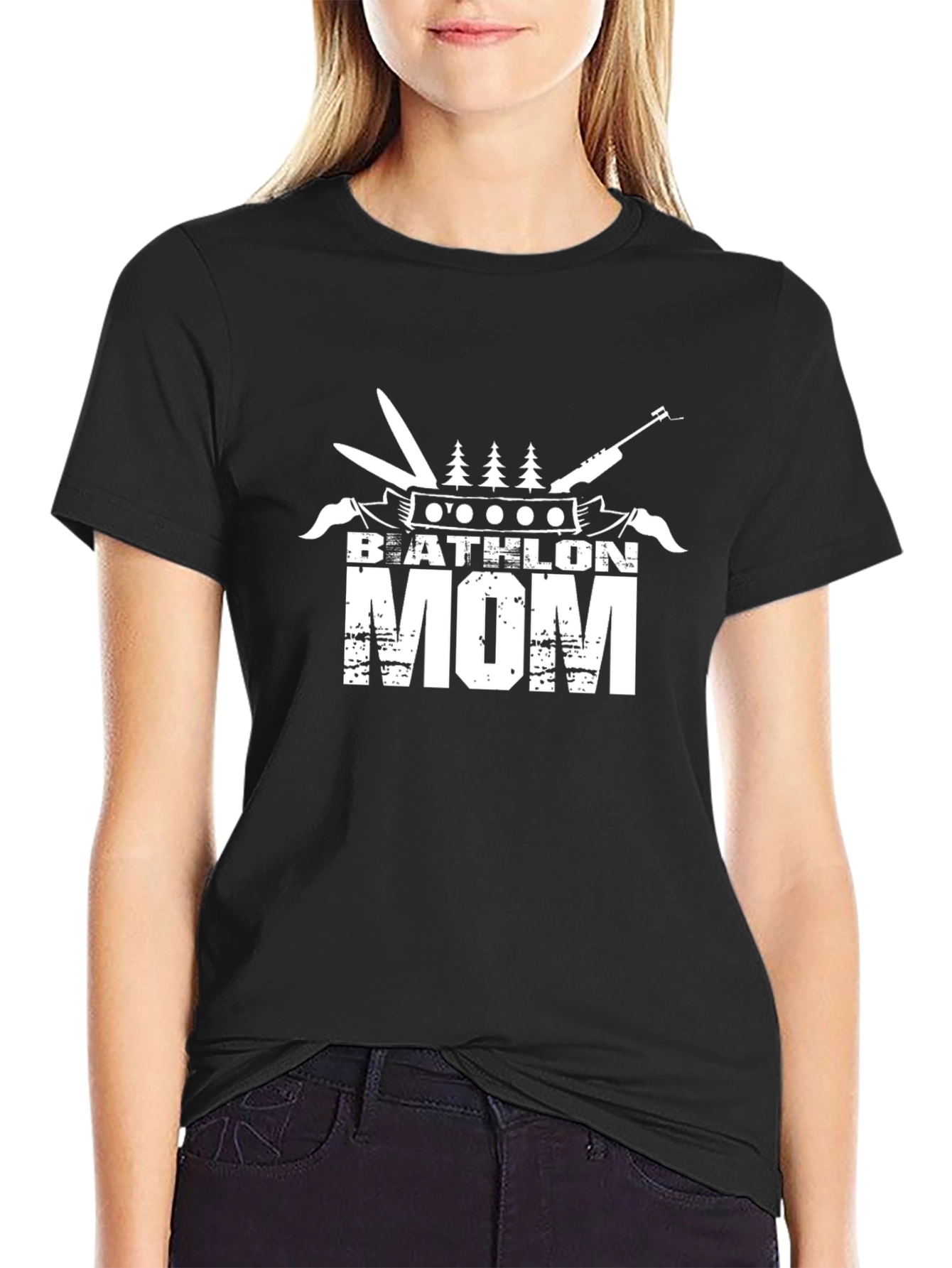 Biathlon Mom Graphic T-Shirt