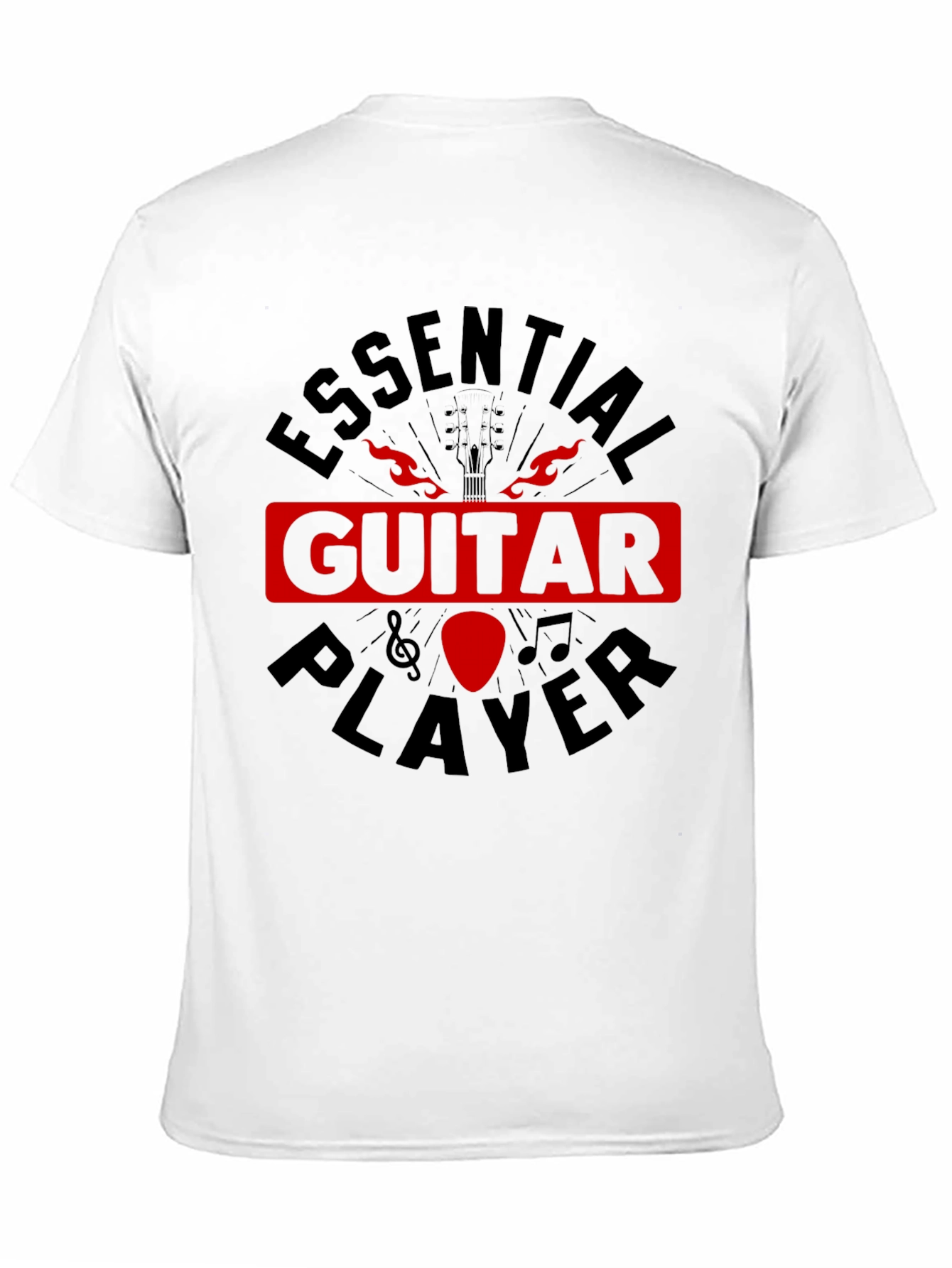 Essential Guitar Player Black Graphic Tee