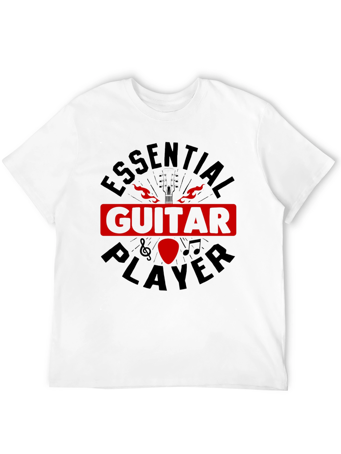 Essential Guitar Player Black Graphic Tee