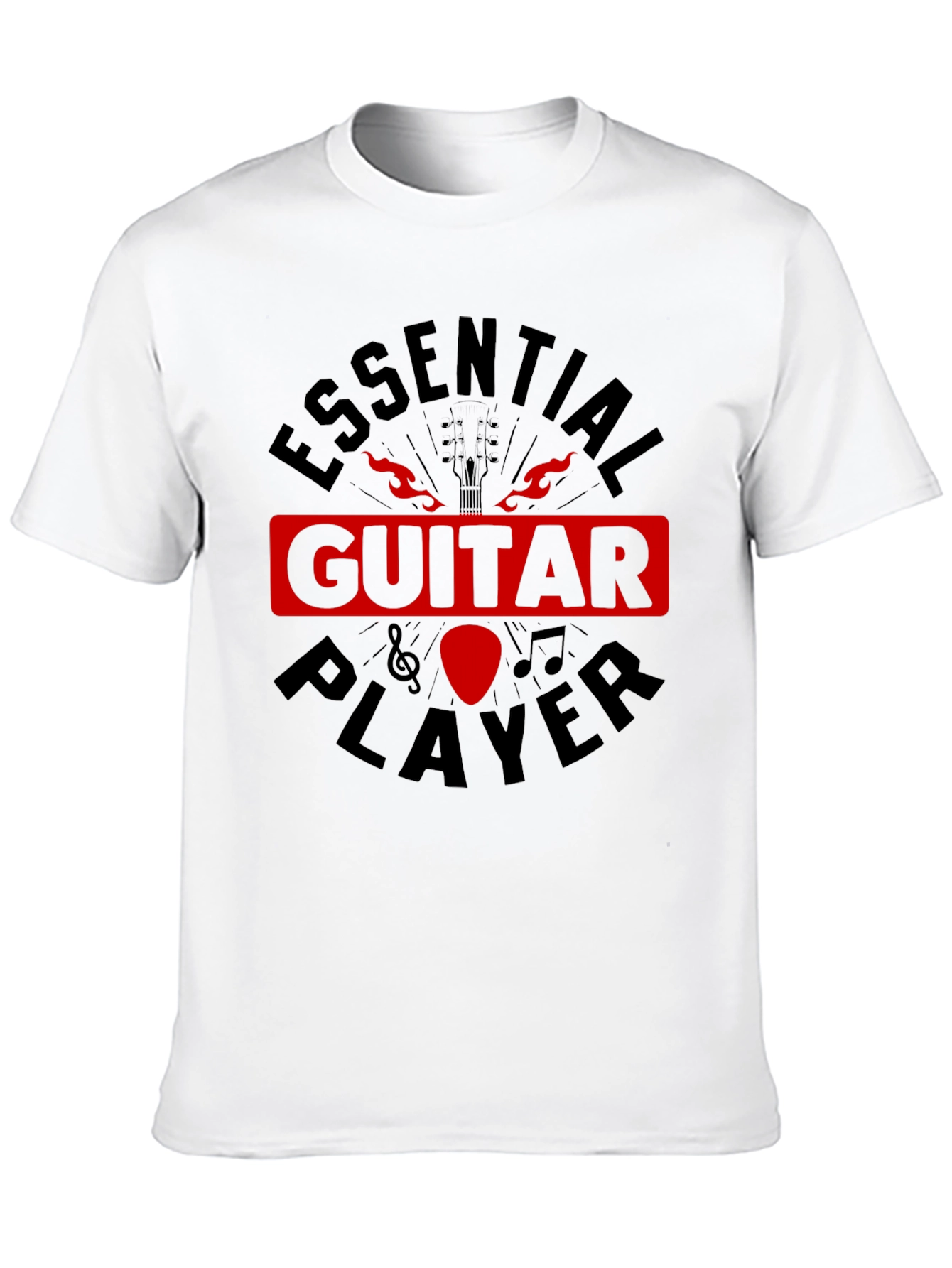 Essential Guitar Player Black Graphic Tee