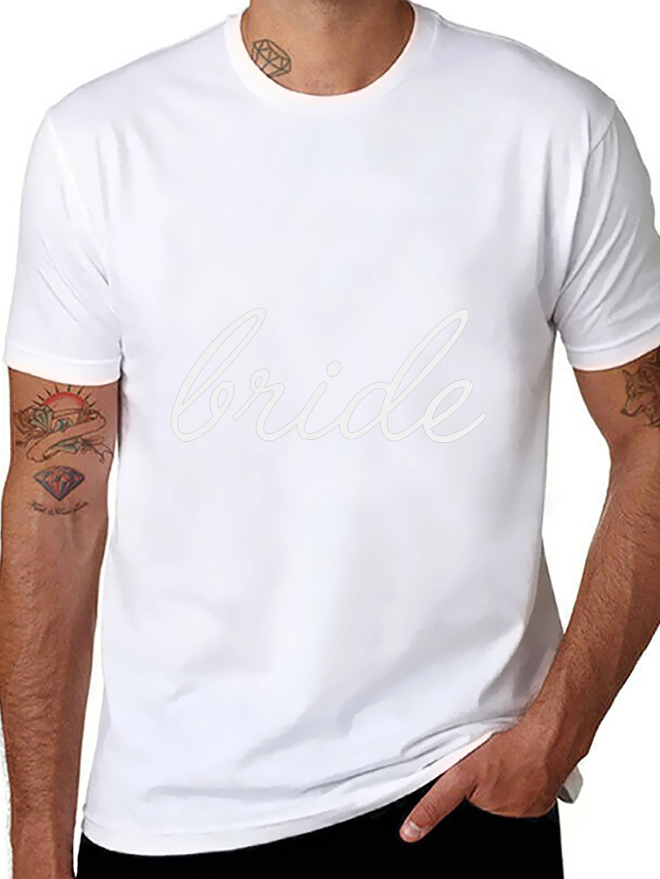 Bride Graphic Tee - Black Cotton Casual Shirt